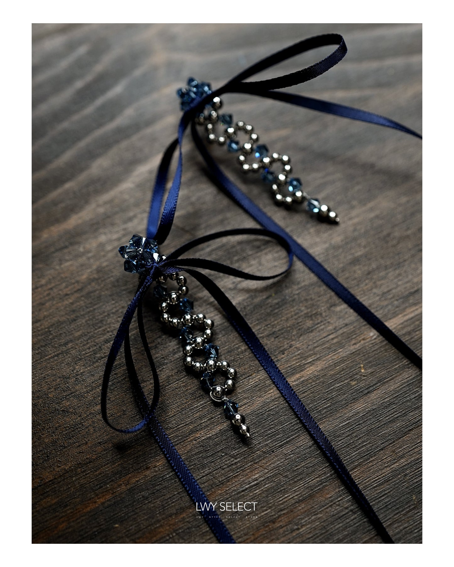 No.202438 Swarovski x ribbon earrings - 2024 September collection