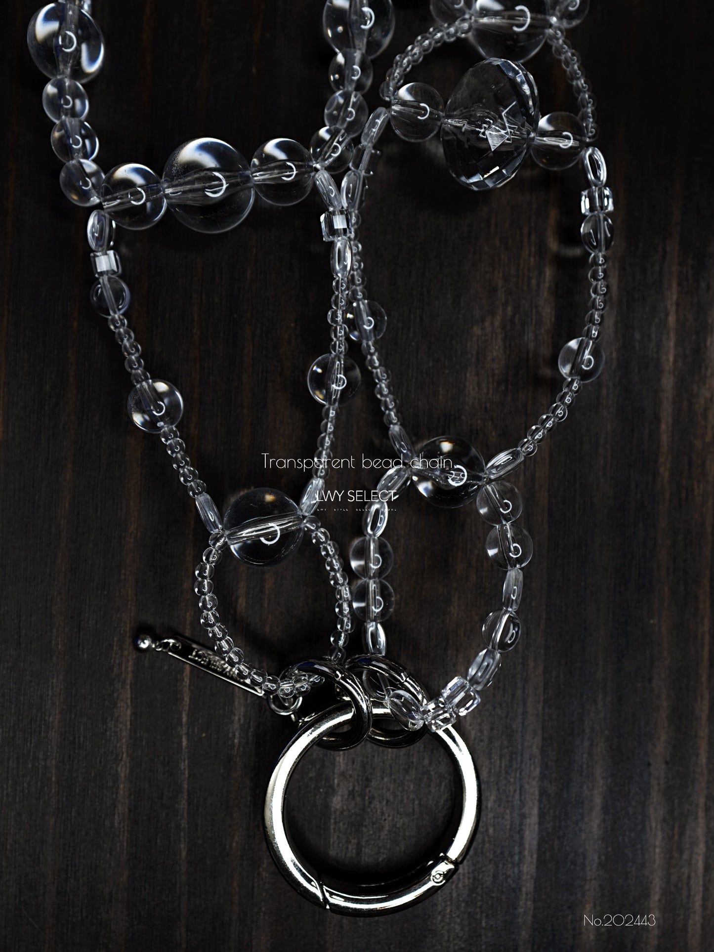 No.202443 Transparent bead chain (86cm)