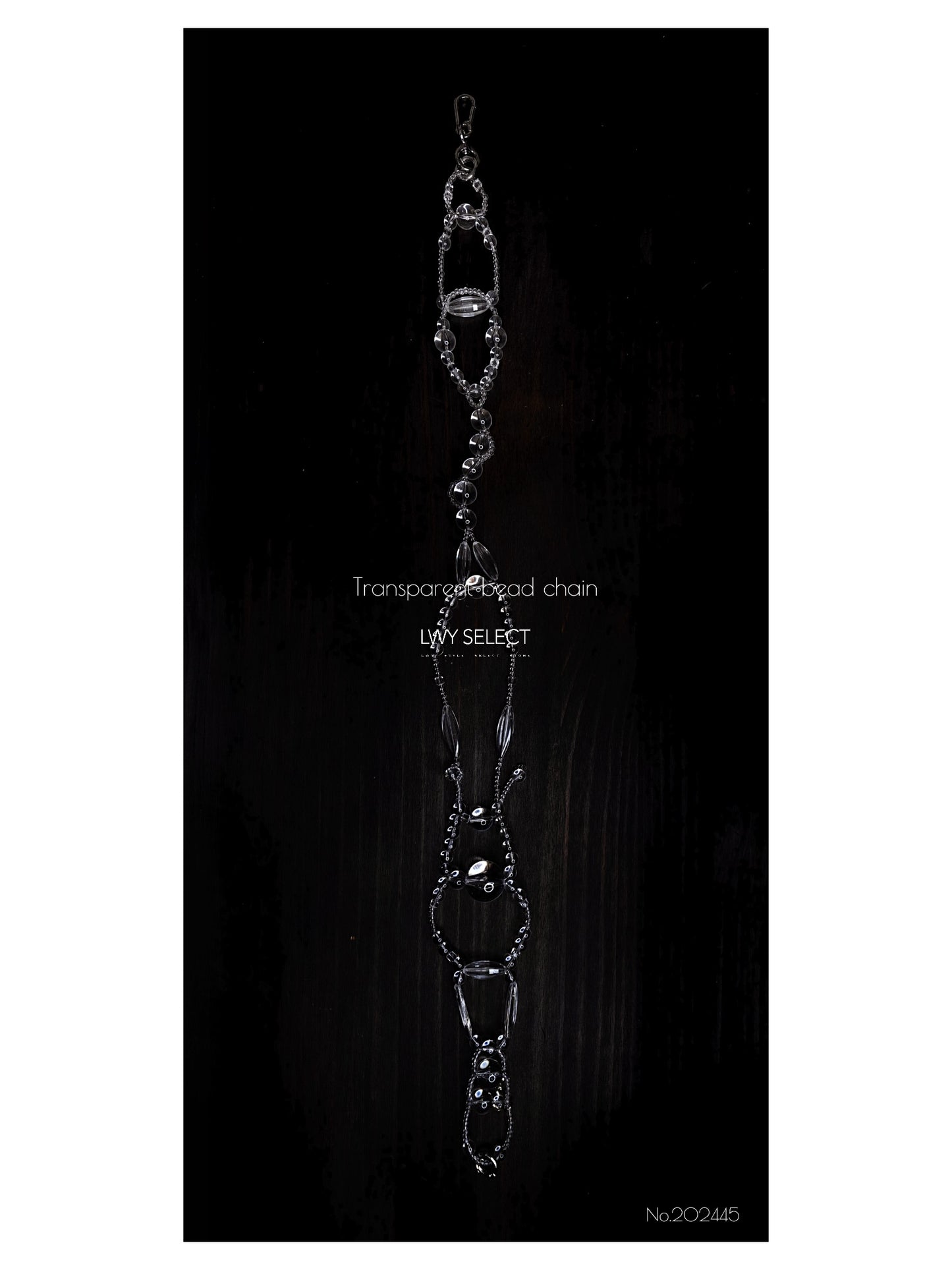 No.202445 Transparent bead chain (83cm)