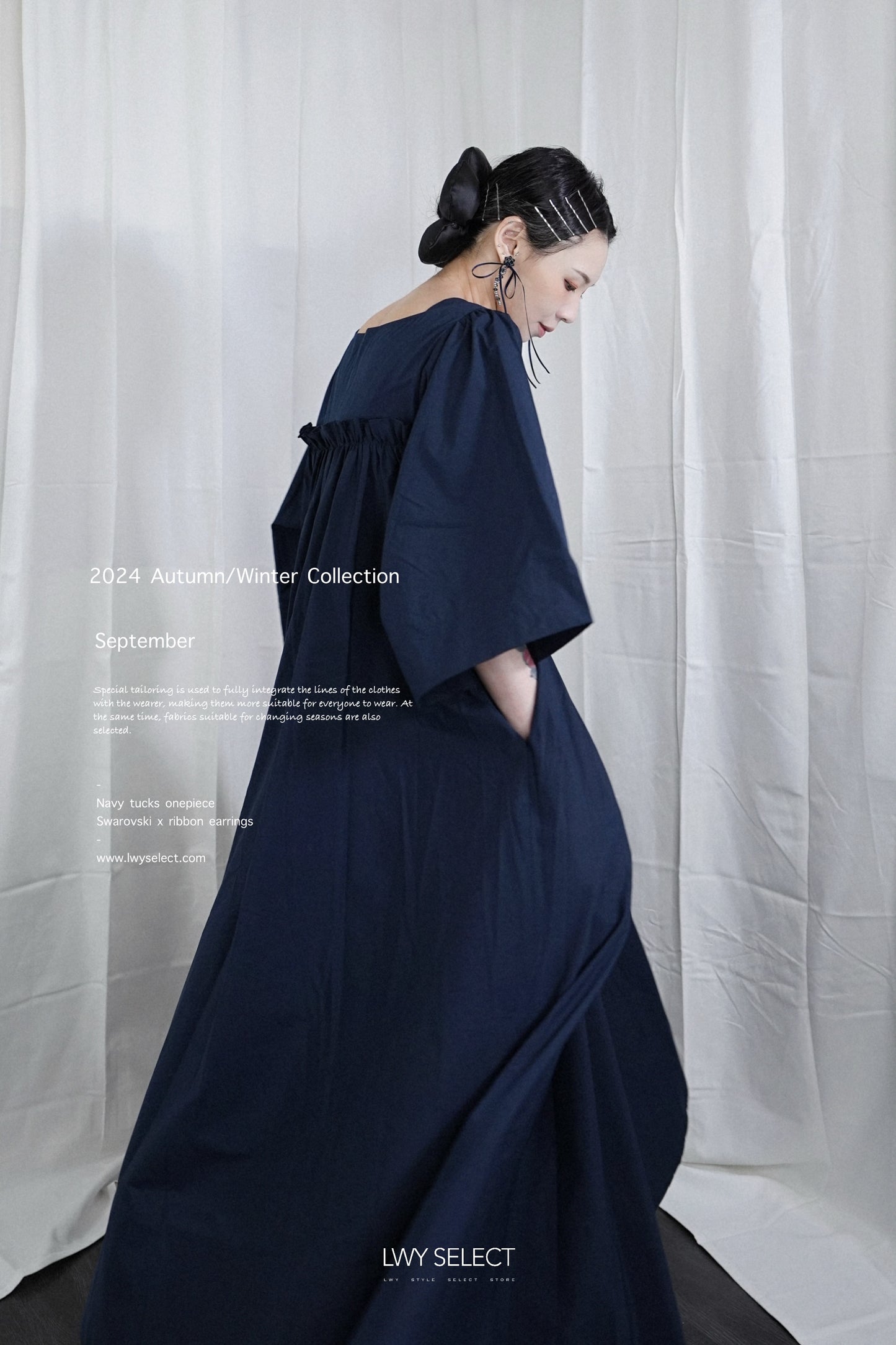 No.202439 Tucks one piece - 2024 September collection