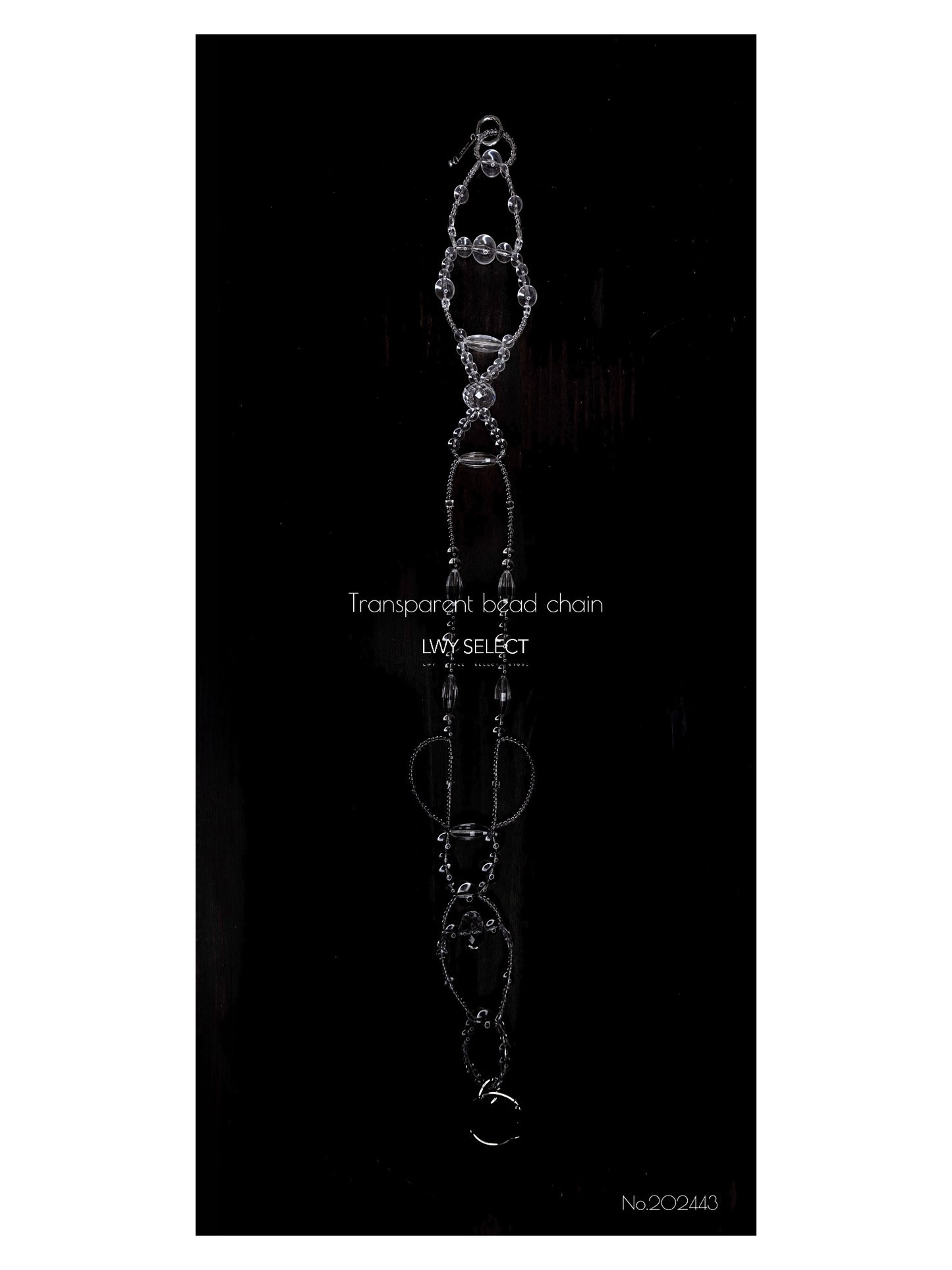 No.202443 Transparent bead chain (86cm)