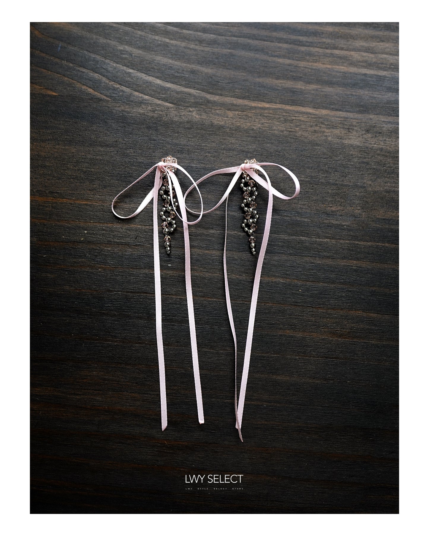 No.202438 Swarovski x ribbon earrings - 2024 September collection