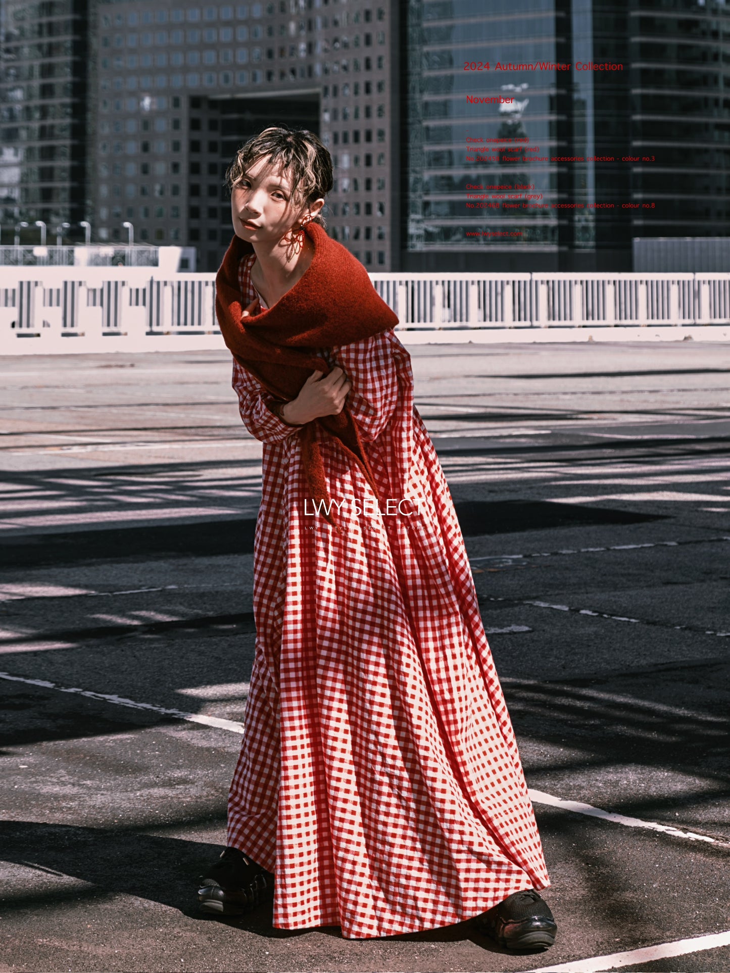 No. 202474 Check onepeice (red)- 2024 December collection