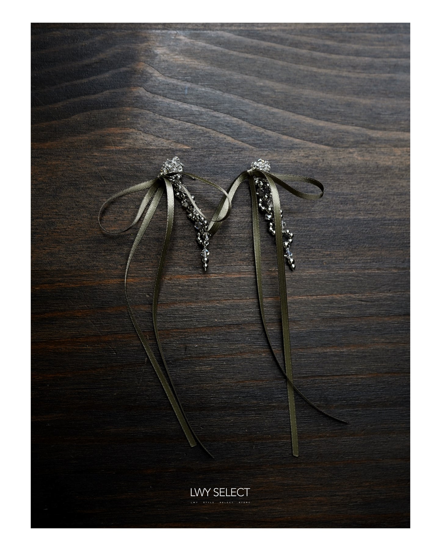 No.202438 Swarovski x ribbon earrings - 2024 September collection
