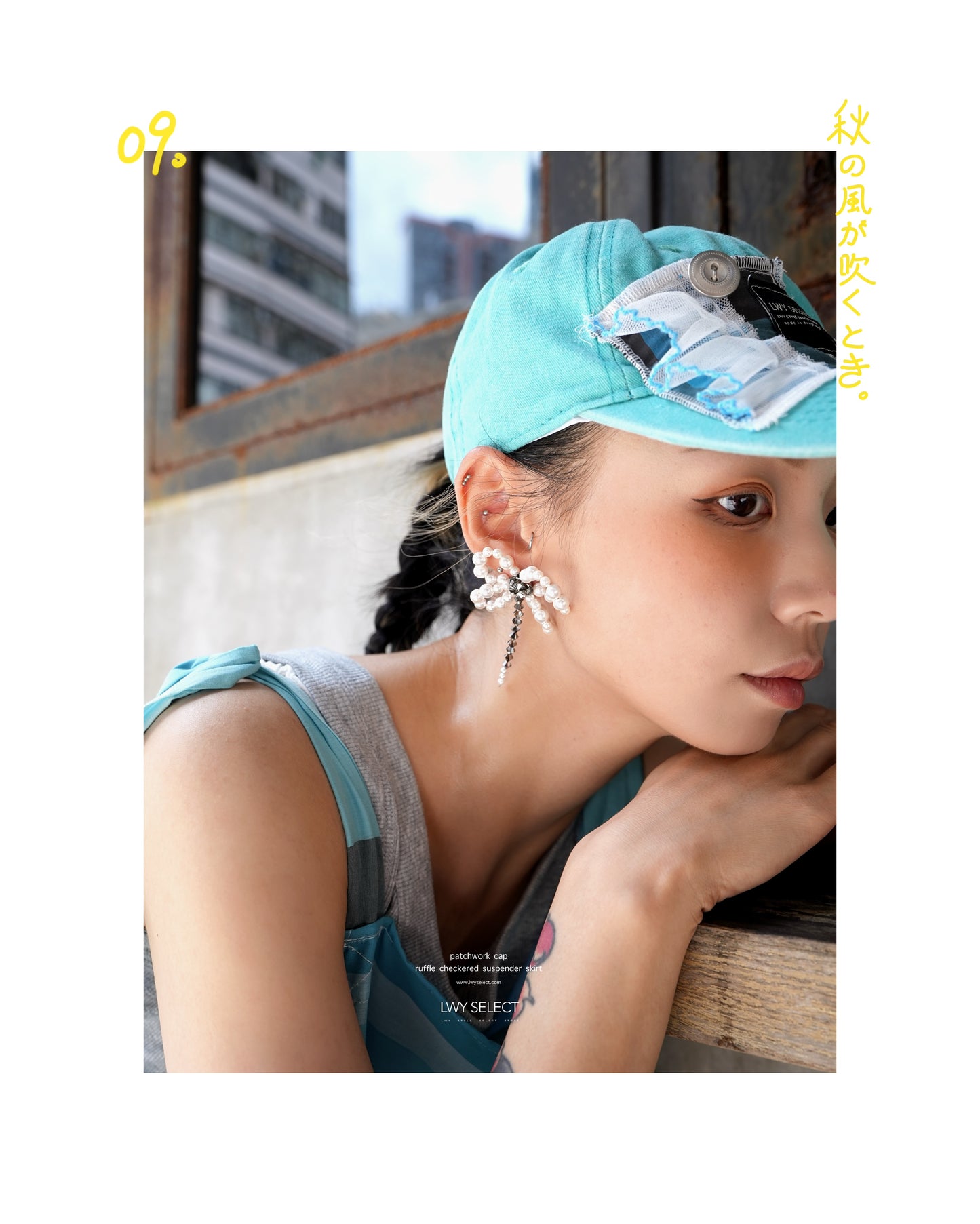 No.202537 patchwork cap - 2025 September Collection