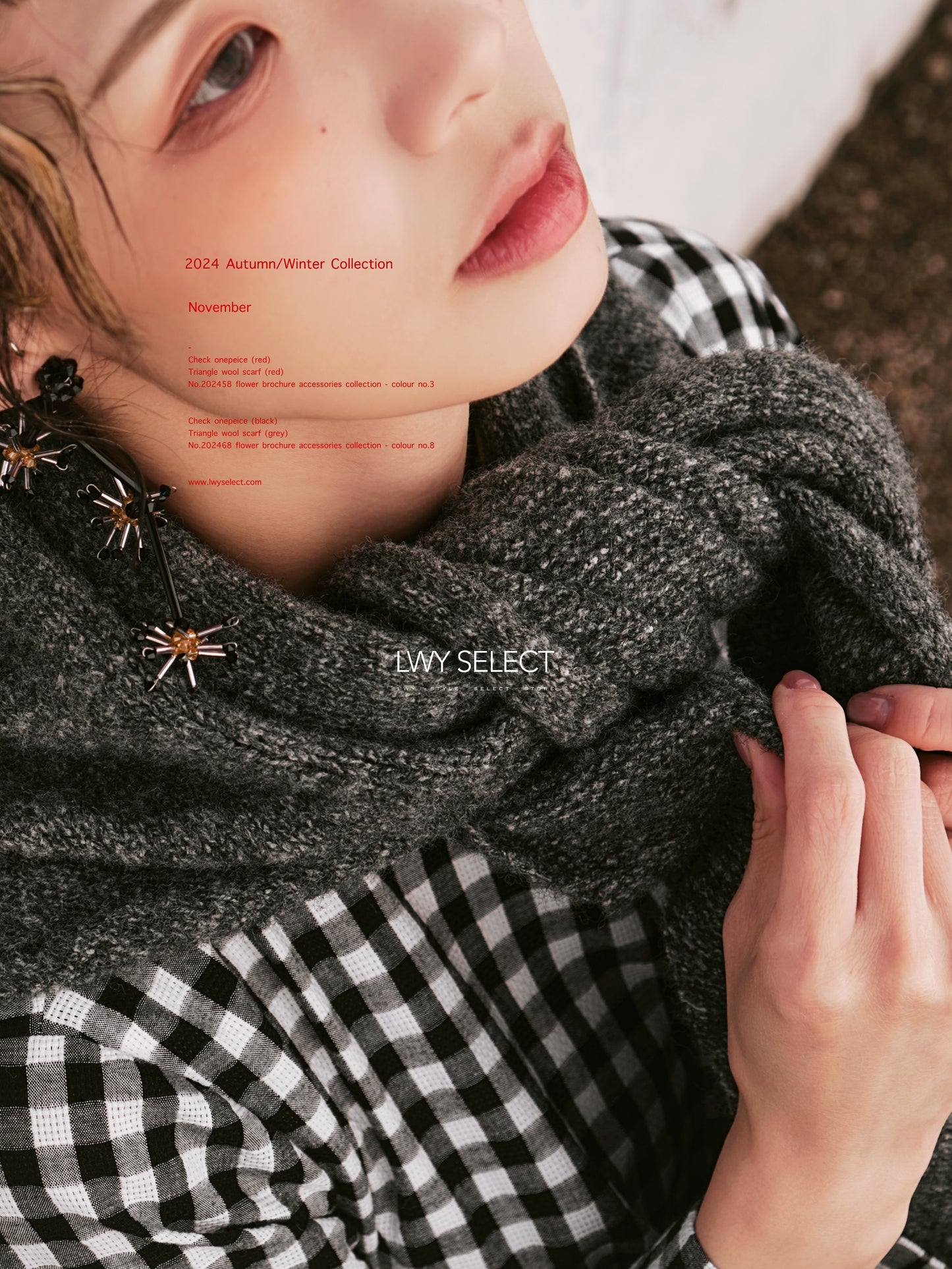 No. 202475 Check onepeice (black)- 2024 December collection