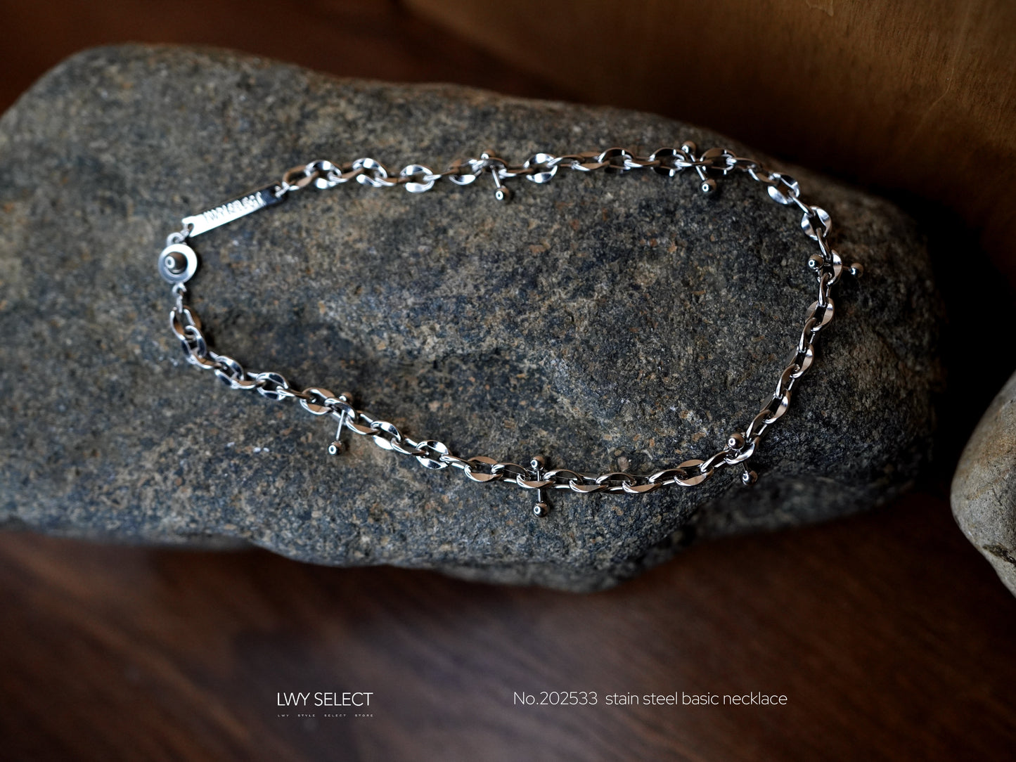 No.202533 stain steel basic necklace