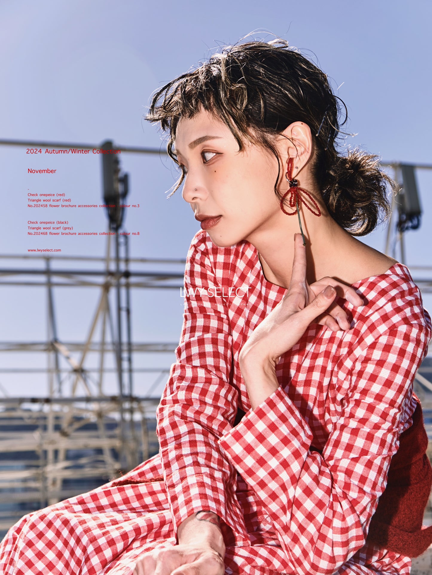 No. 202474 Check onepeice (red)- 2024 December collection
