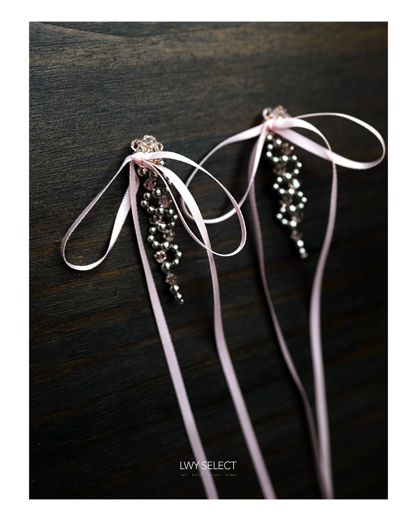 No.202438 Swarovski x ribbon earrings - 2024 September collection