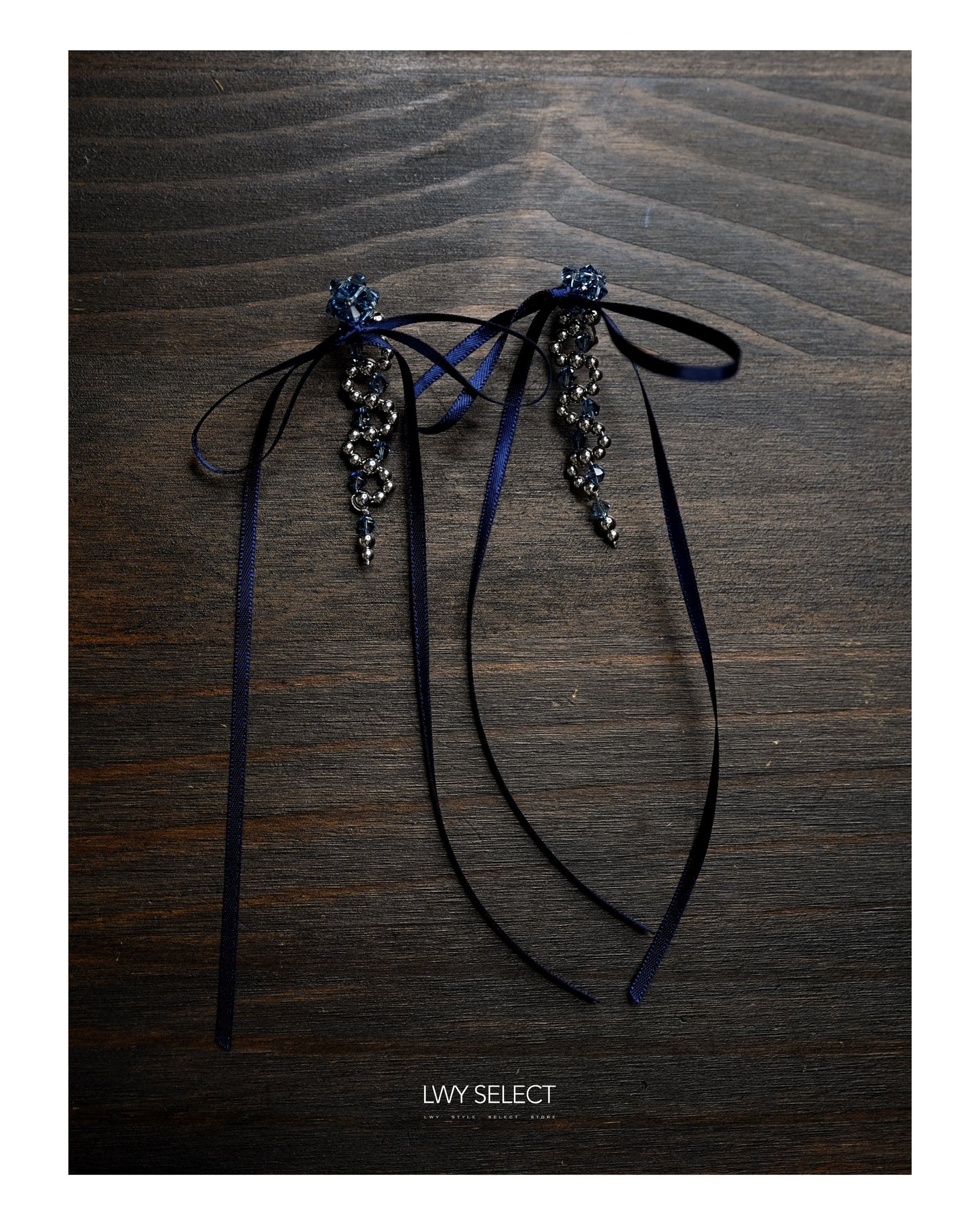 No.202438 Swarovski x ribbon earrings - 2024 September collection