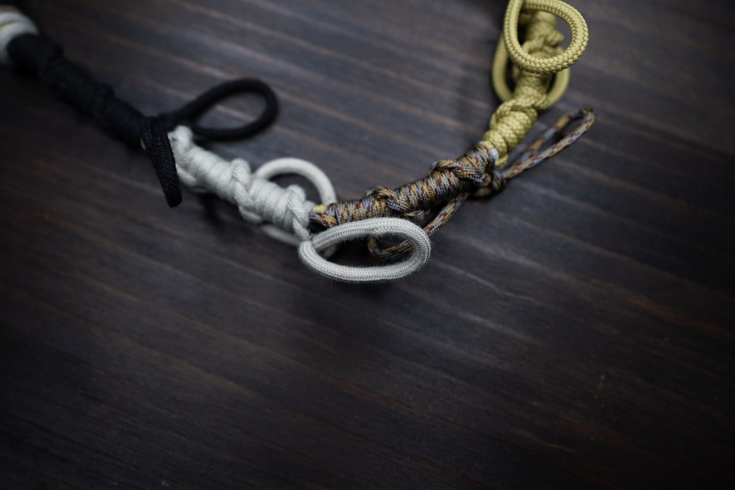 No.BS44 Type 03 - 2 Part Detachable ribbons Braided mobile phone strap