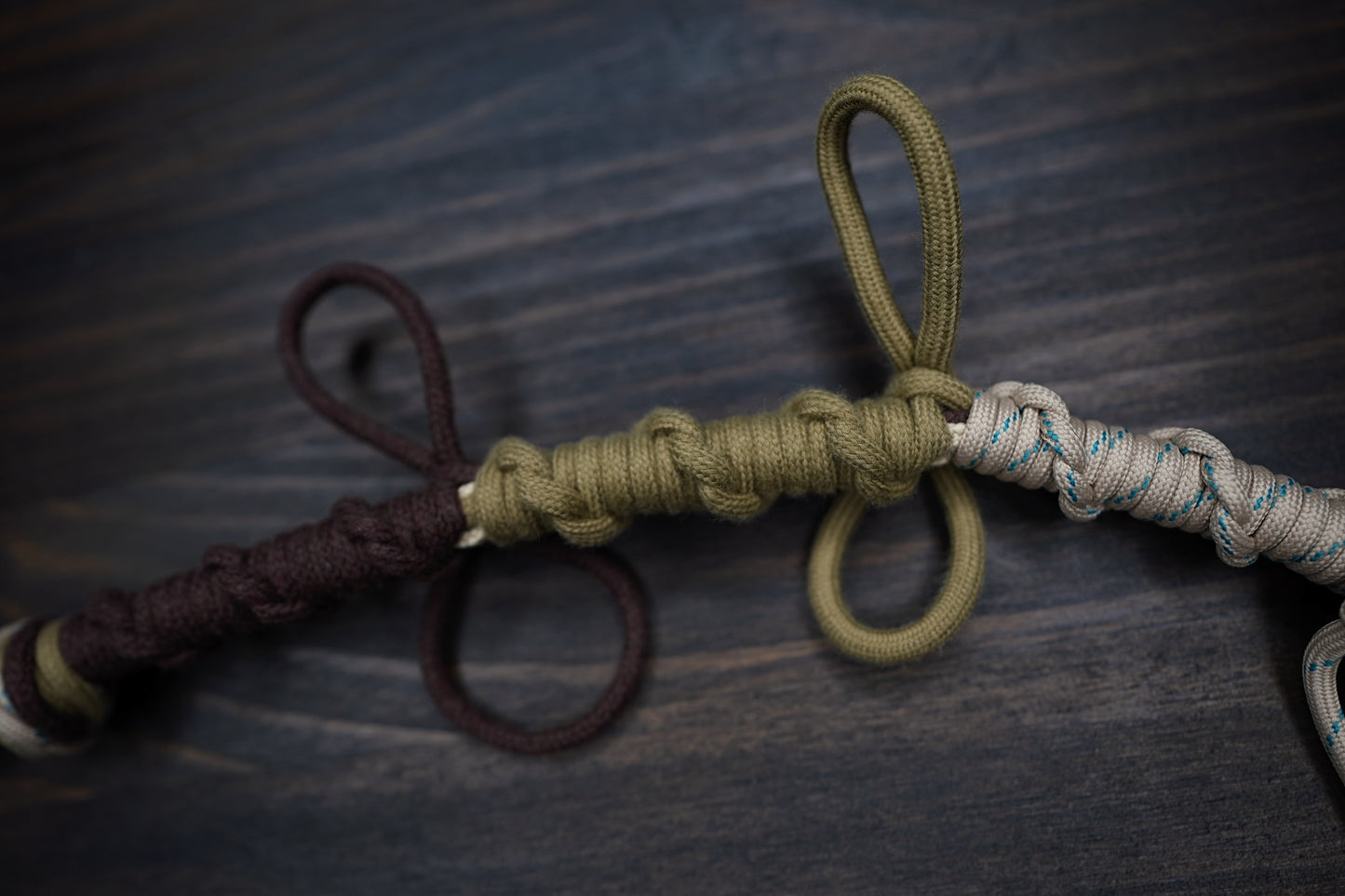 No.BS43 Type 02 - 2 Part Detachable ribbons Braided mobile phone strap