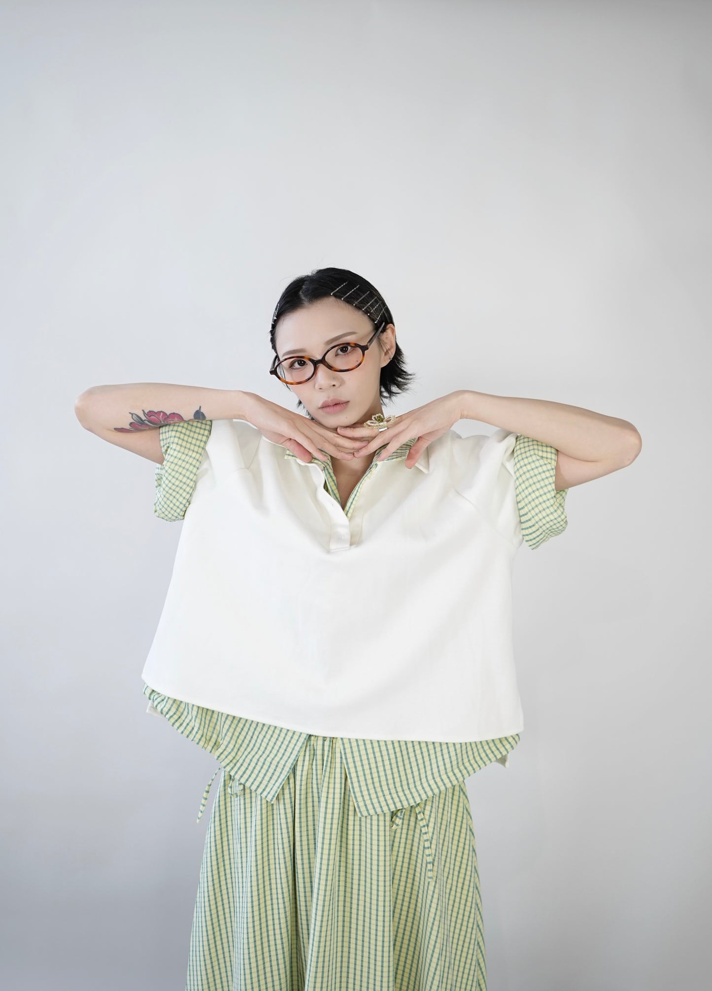 No.202424 White polo shirt - 2024 August collection