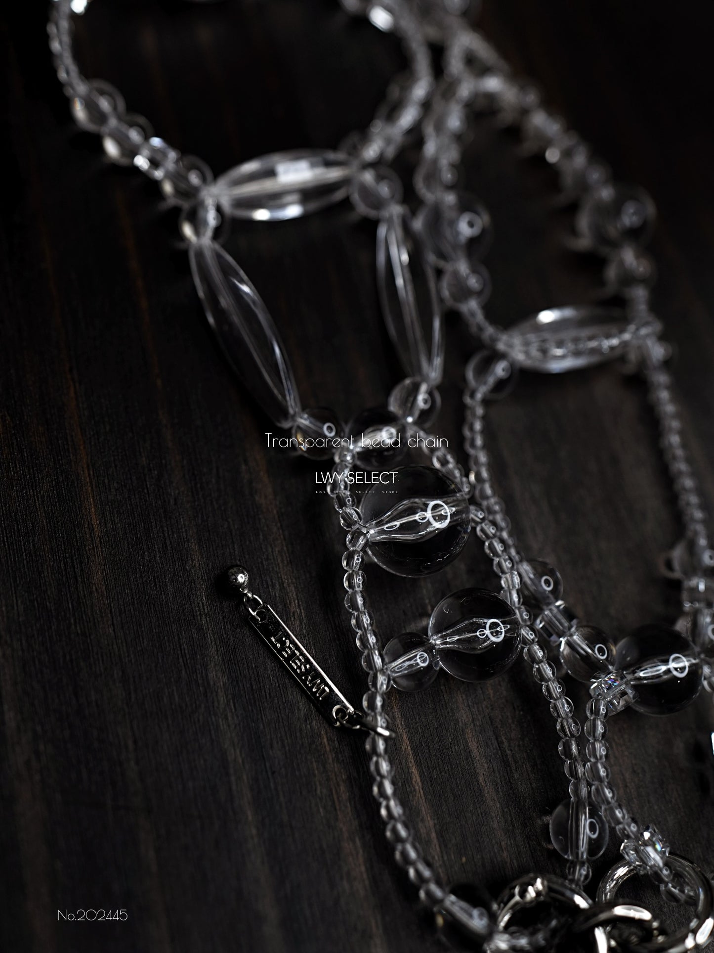 No.202445 Transparent bead chain (83cm)