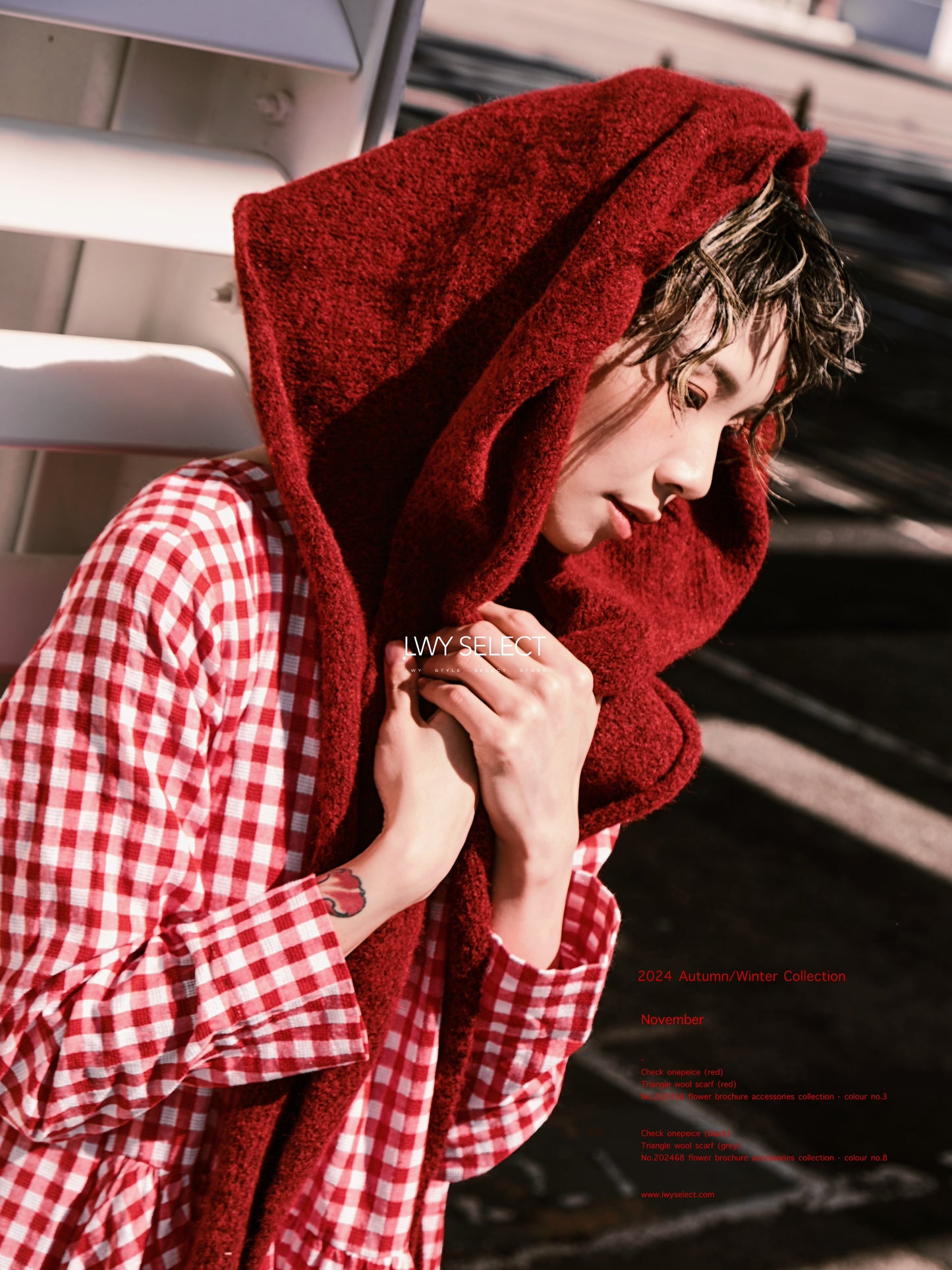 No. 202474 Check onepeice (red)- 2024 December collection