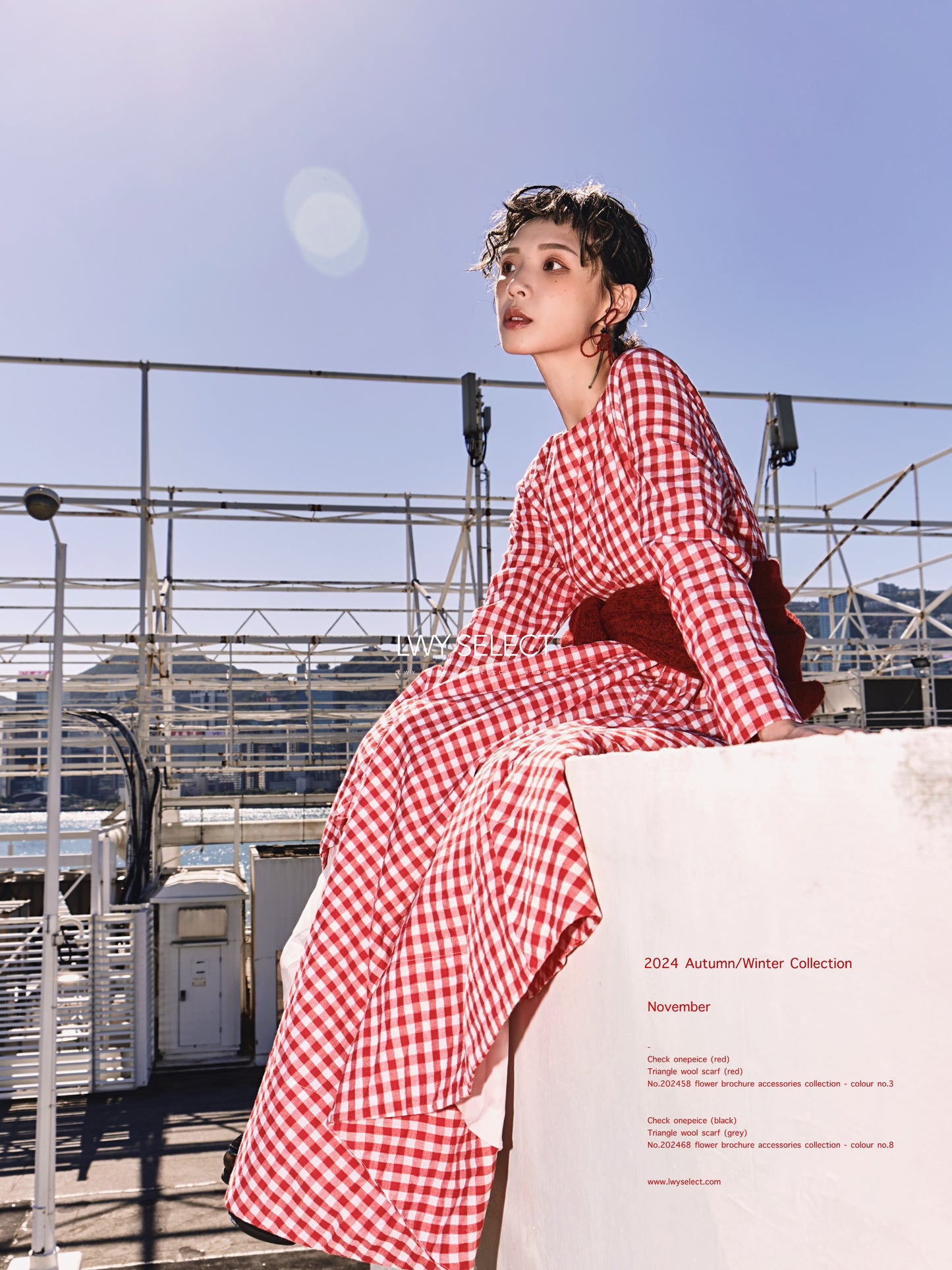 No. 202474 Check onepeice (red)- 2024 December collection