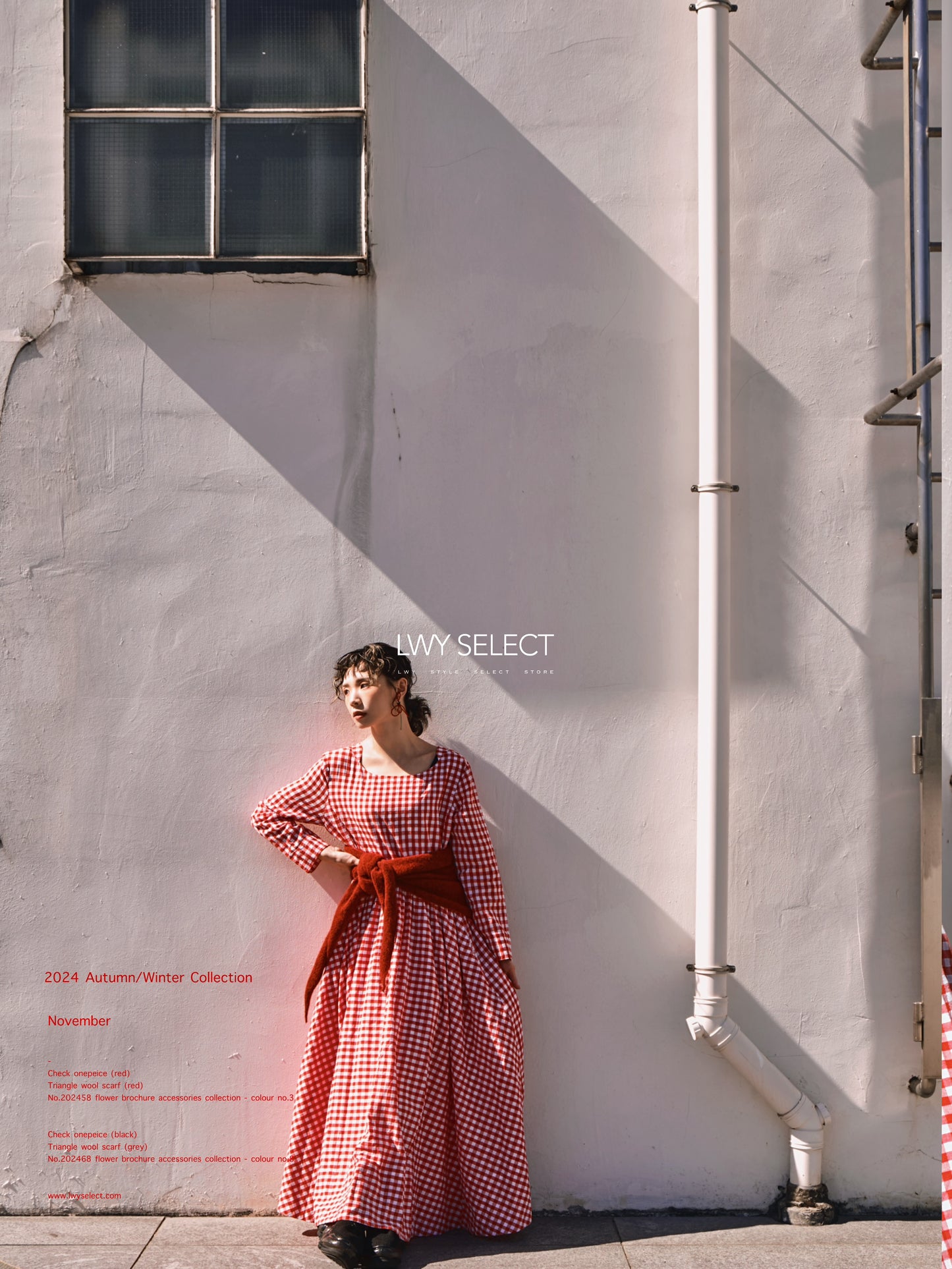 No. 202474 Check onepeice (red)- 2024 December collection