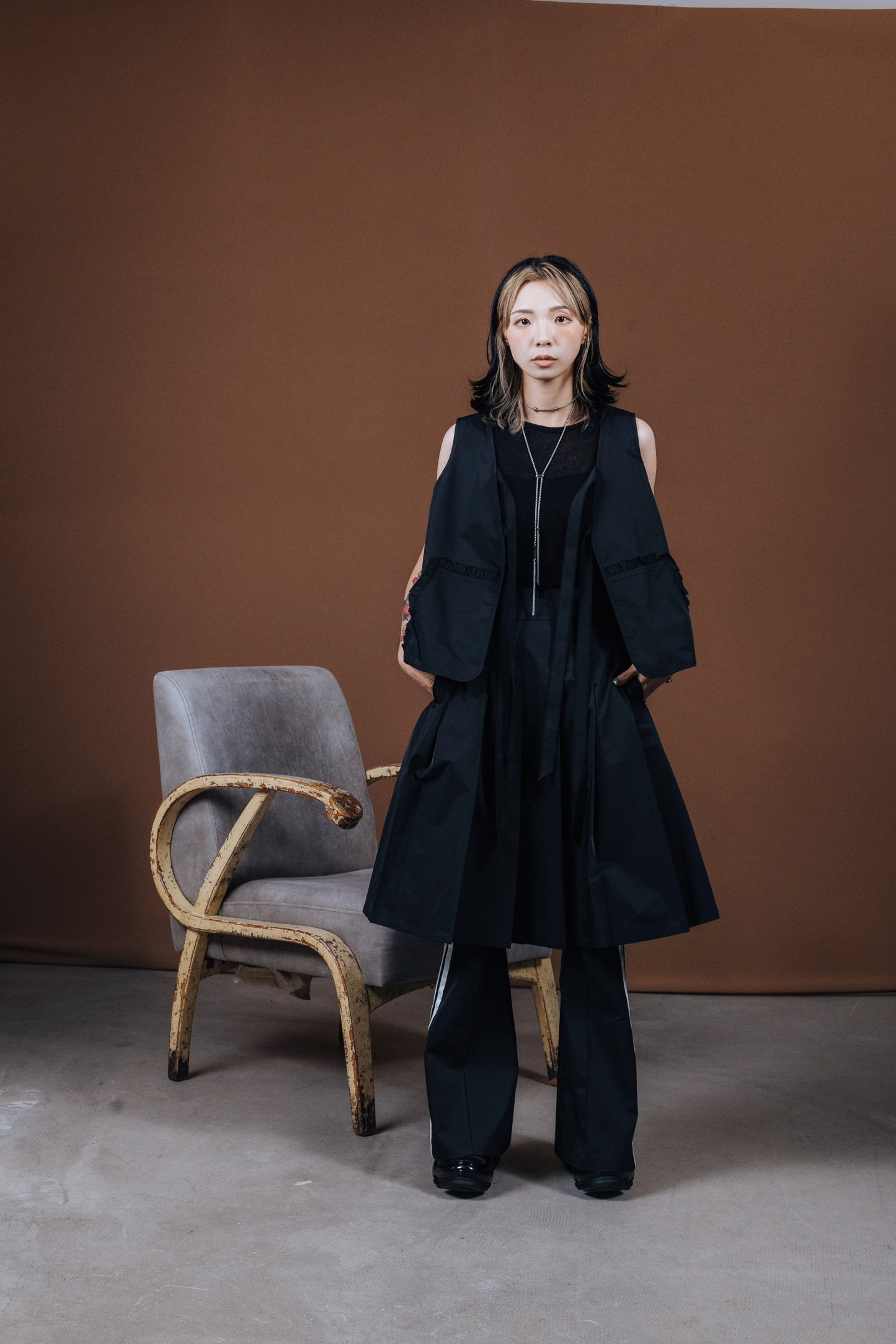 No.202514 Still vest jackrt (black) - 2025 June Collection