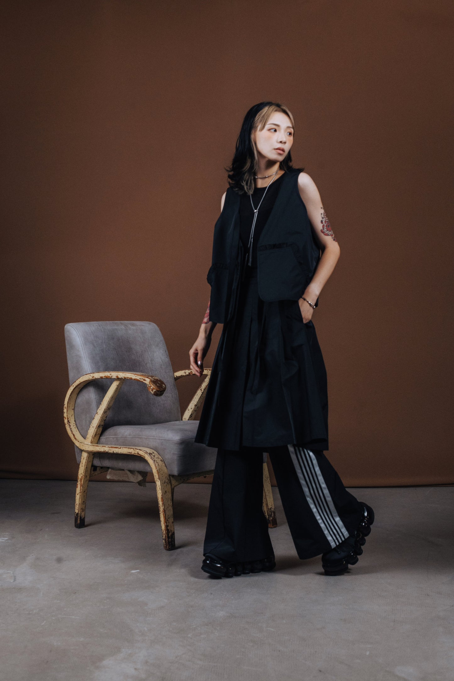 No.202513 Pleated skirt (black) - 2025 June Collection