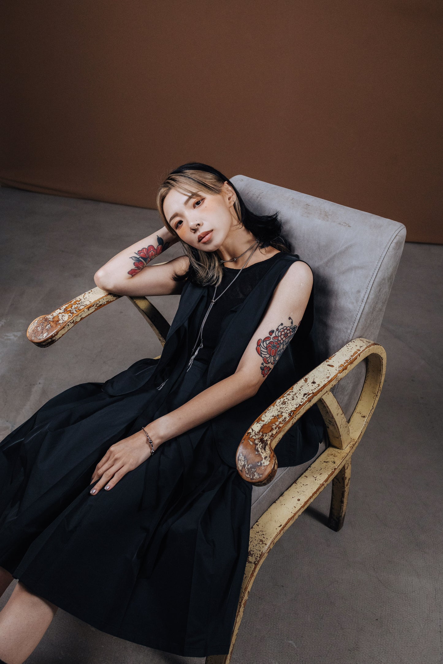 No.202513 Pleated skirt (black) - 2025 June Collection