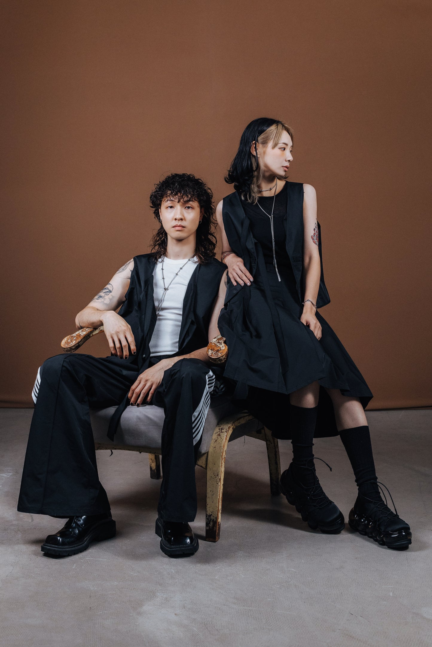 No.202513 Pleated skirt (black) - 2025 June Collection