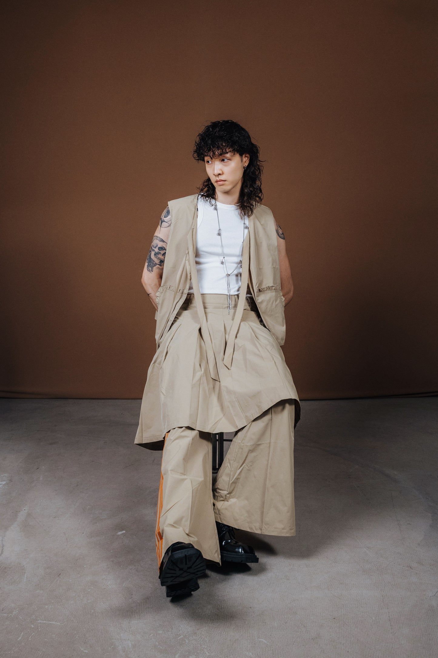 No.202516 Pleated skirt (beige) - 2025 June Collection