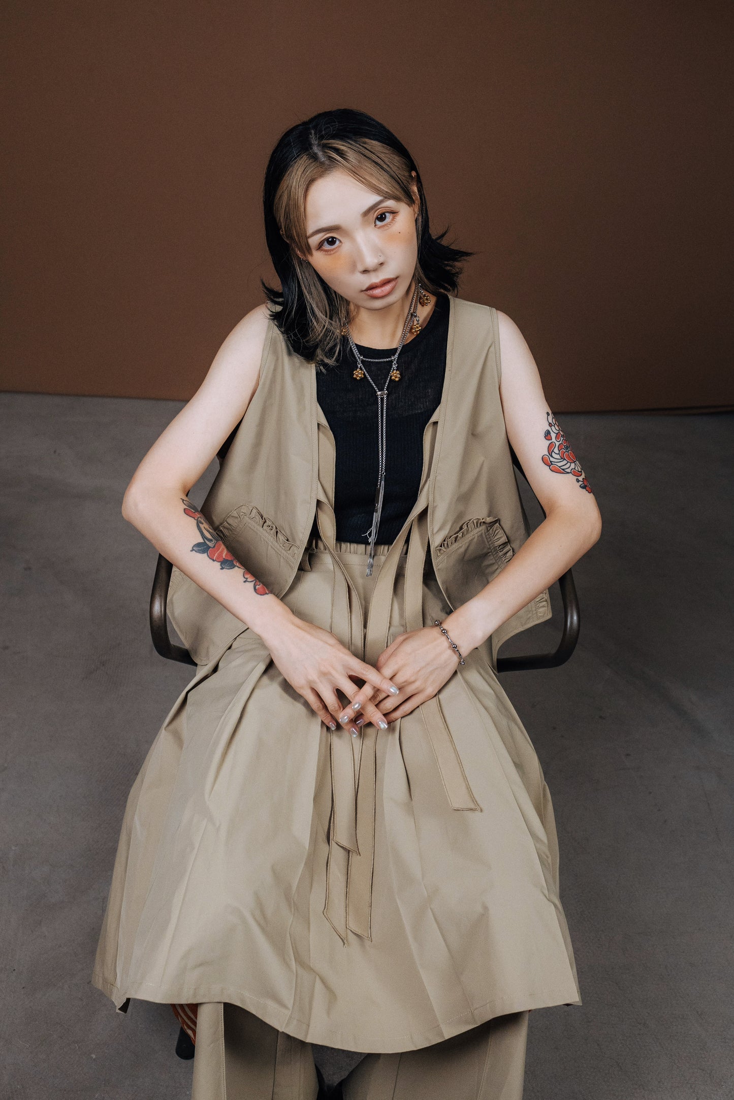No.202517 Still vest jackrt (beige) - 2025 June Collection