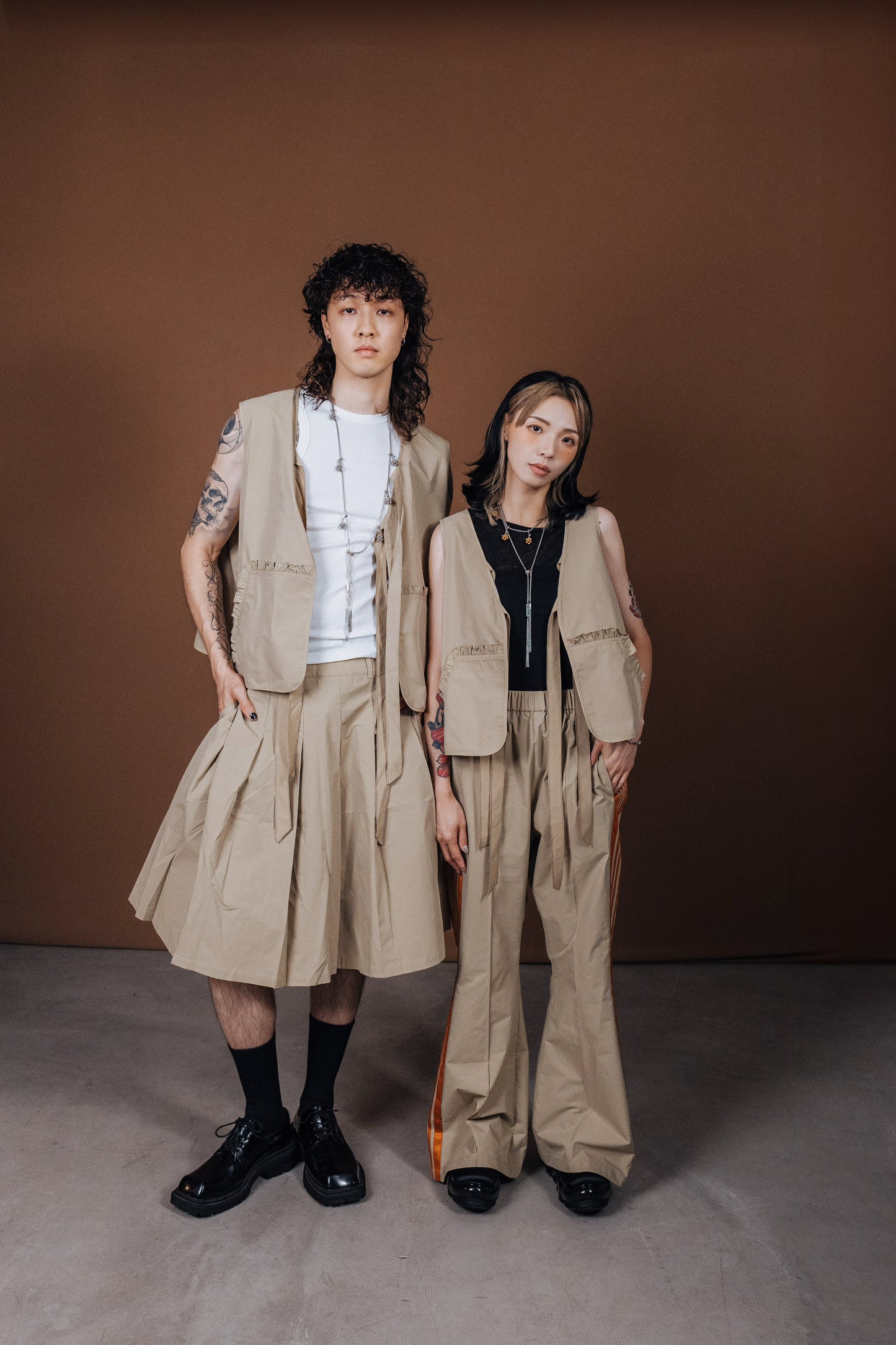 No.202516 Pleated skirt (beige) - 2025 June Collection