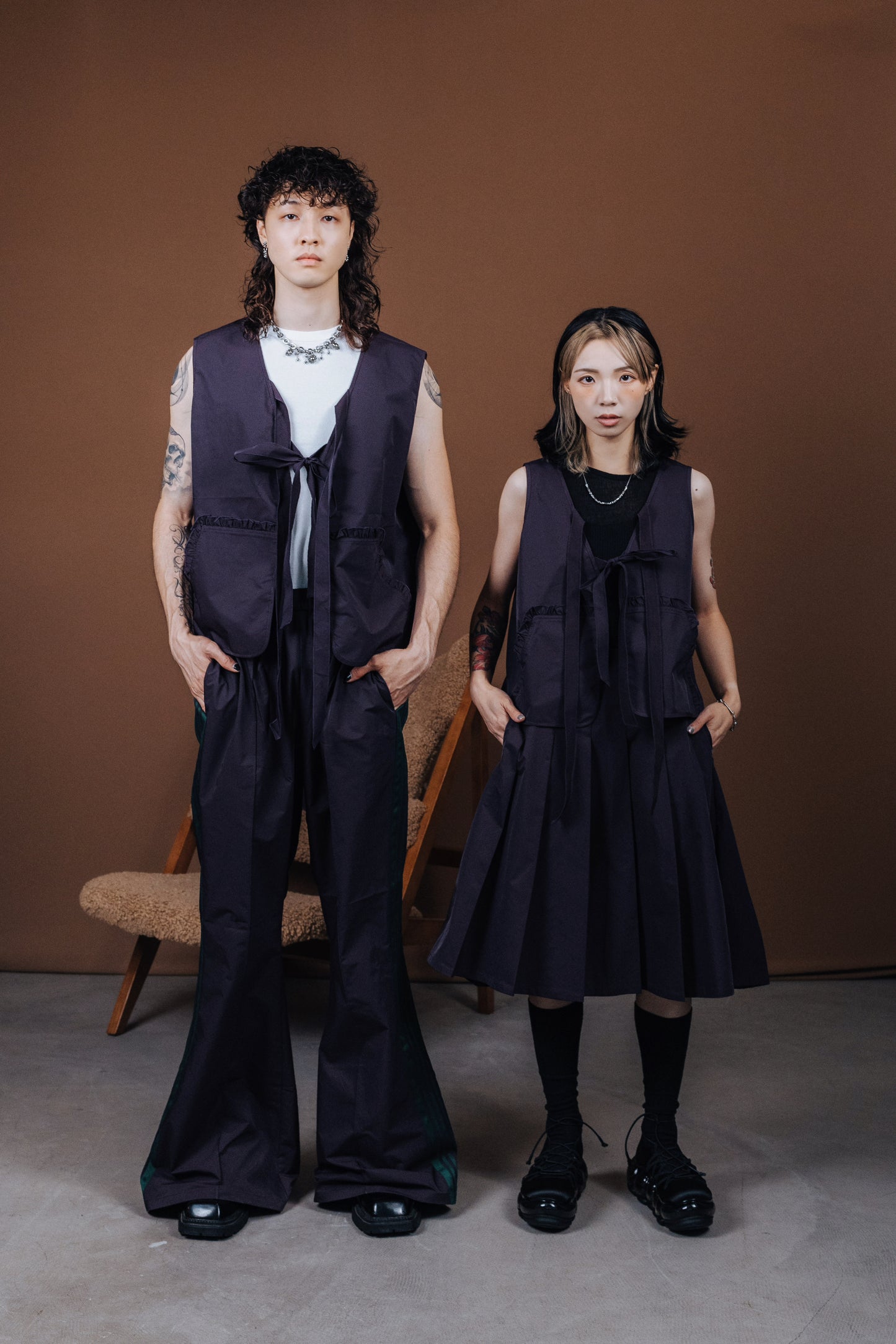 No.202519 Pleated skirt (purple) - 2025 June Collection