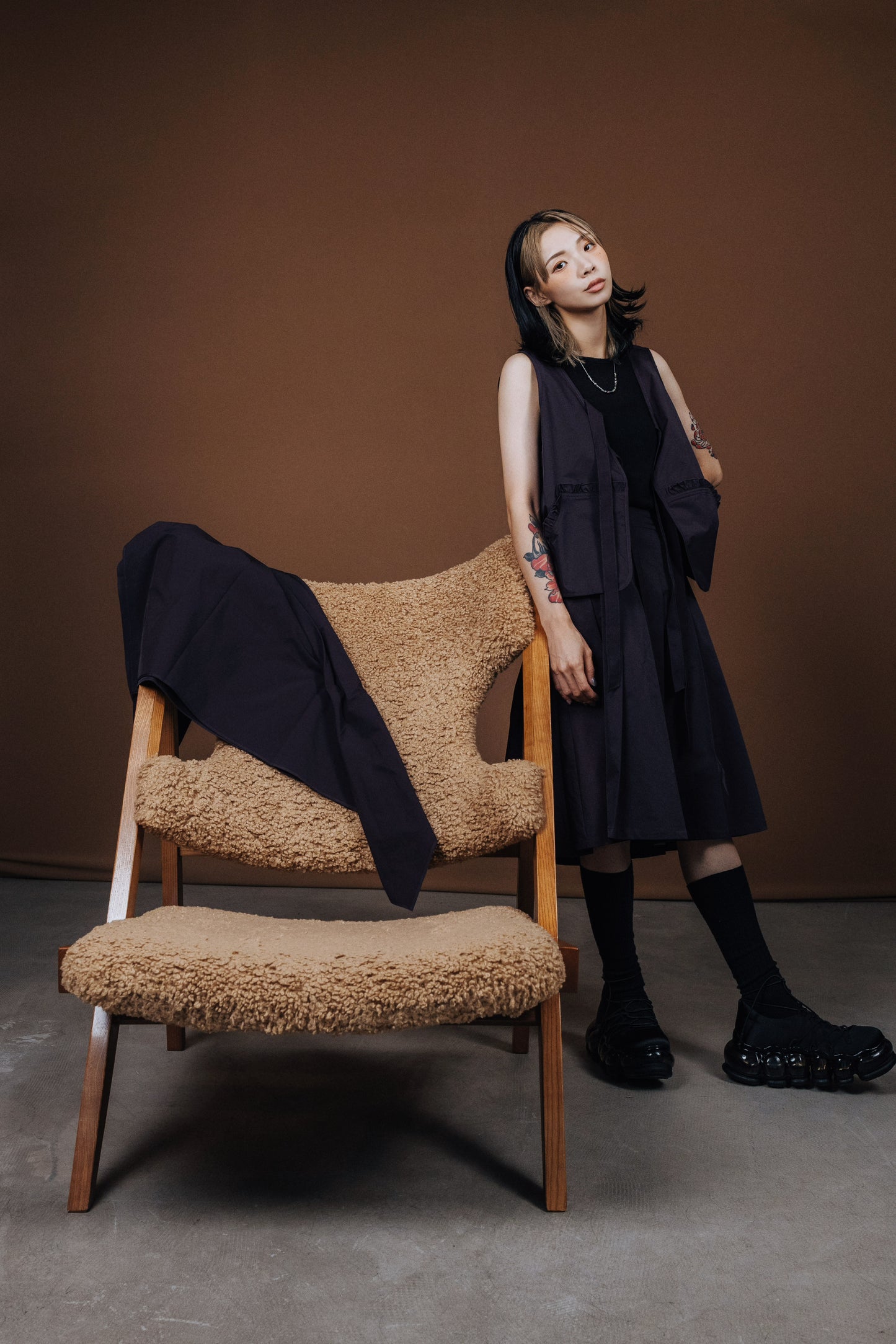 No.202519 Pleated skirt (purple) - 2025 June Collection