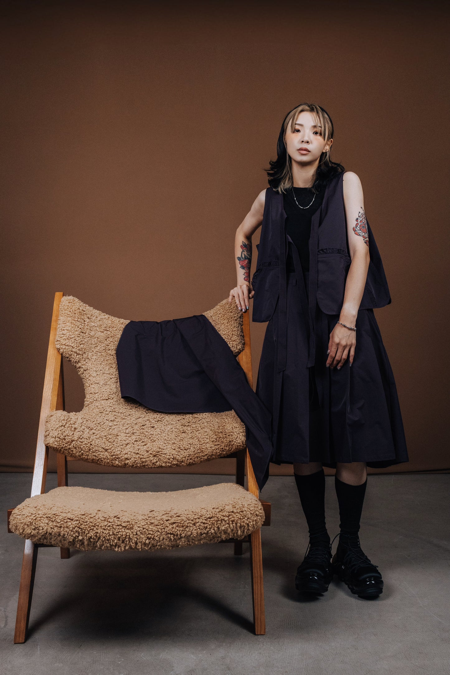 No.202519 Pleated skirt (purple) - 2025 June Collection