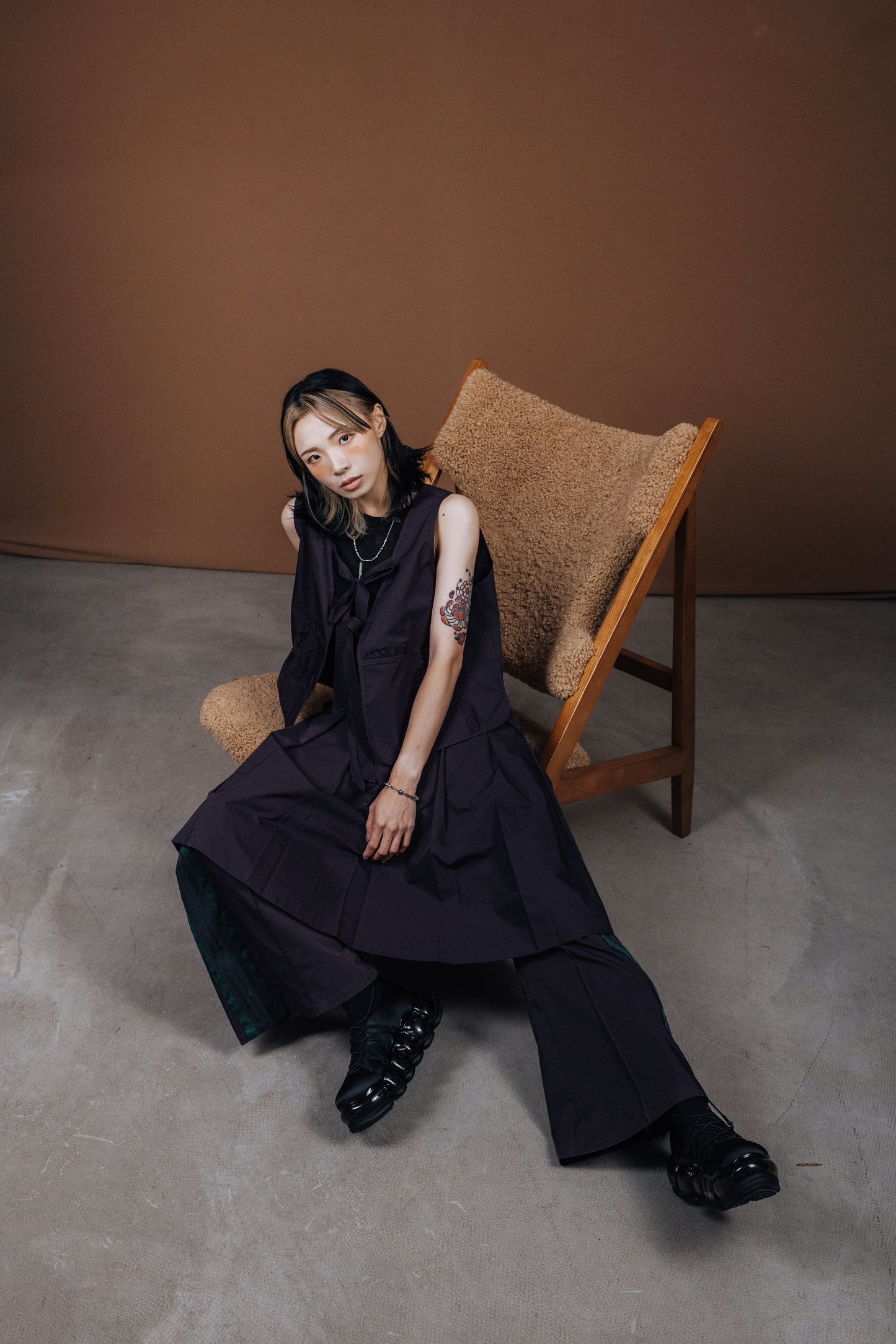 No.202519 Pleated skirt (purple) - 2025 June Collection