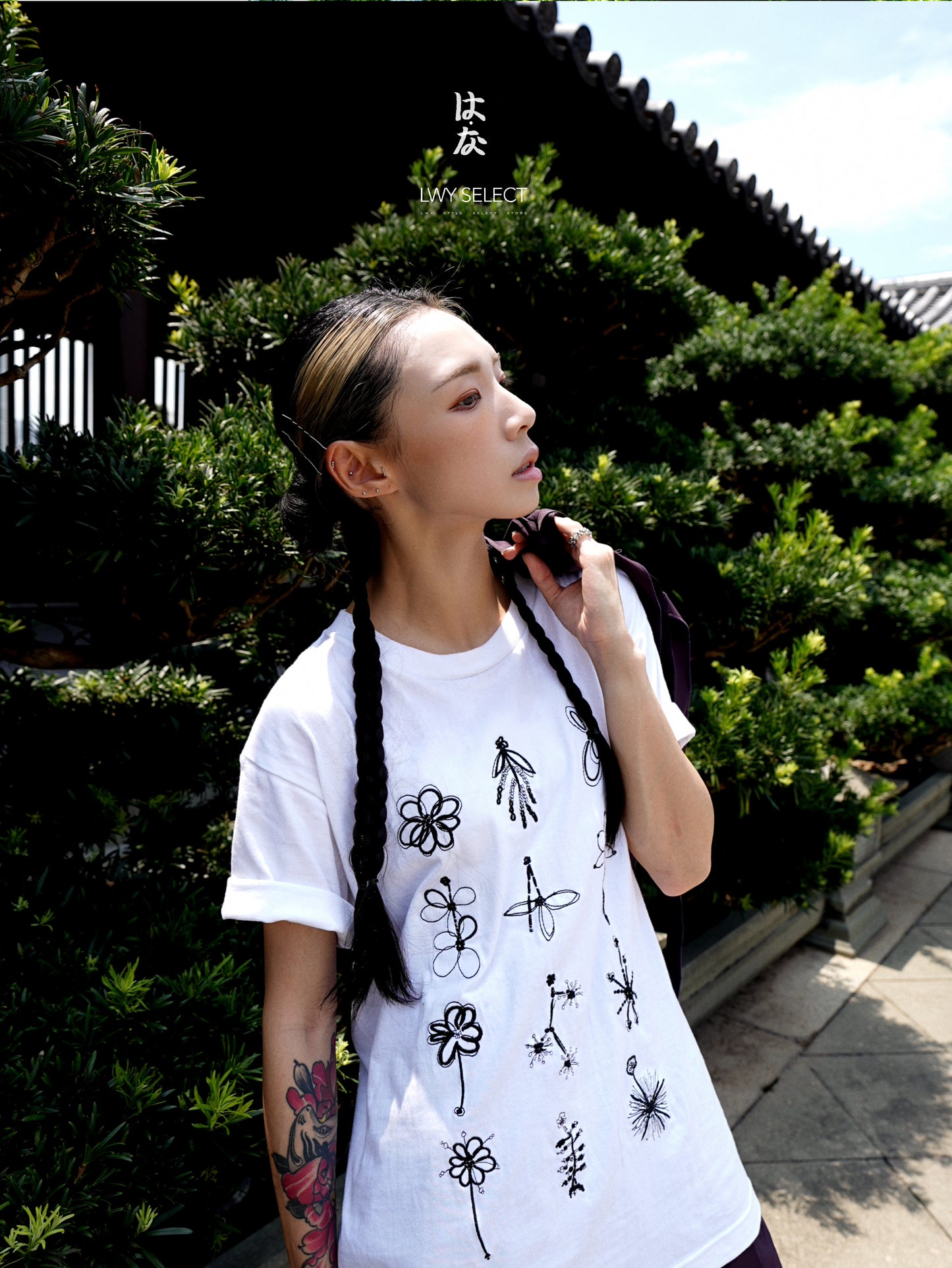 No.202532 flowers tee (unisex)-2025 August Collection