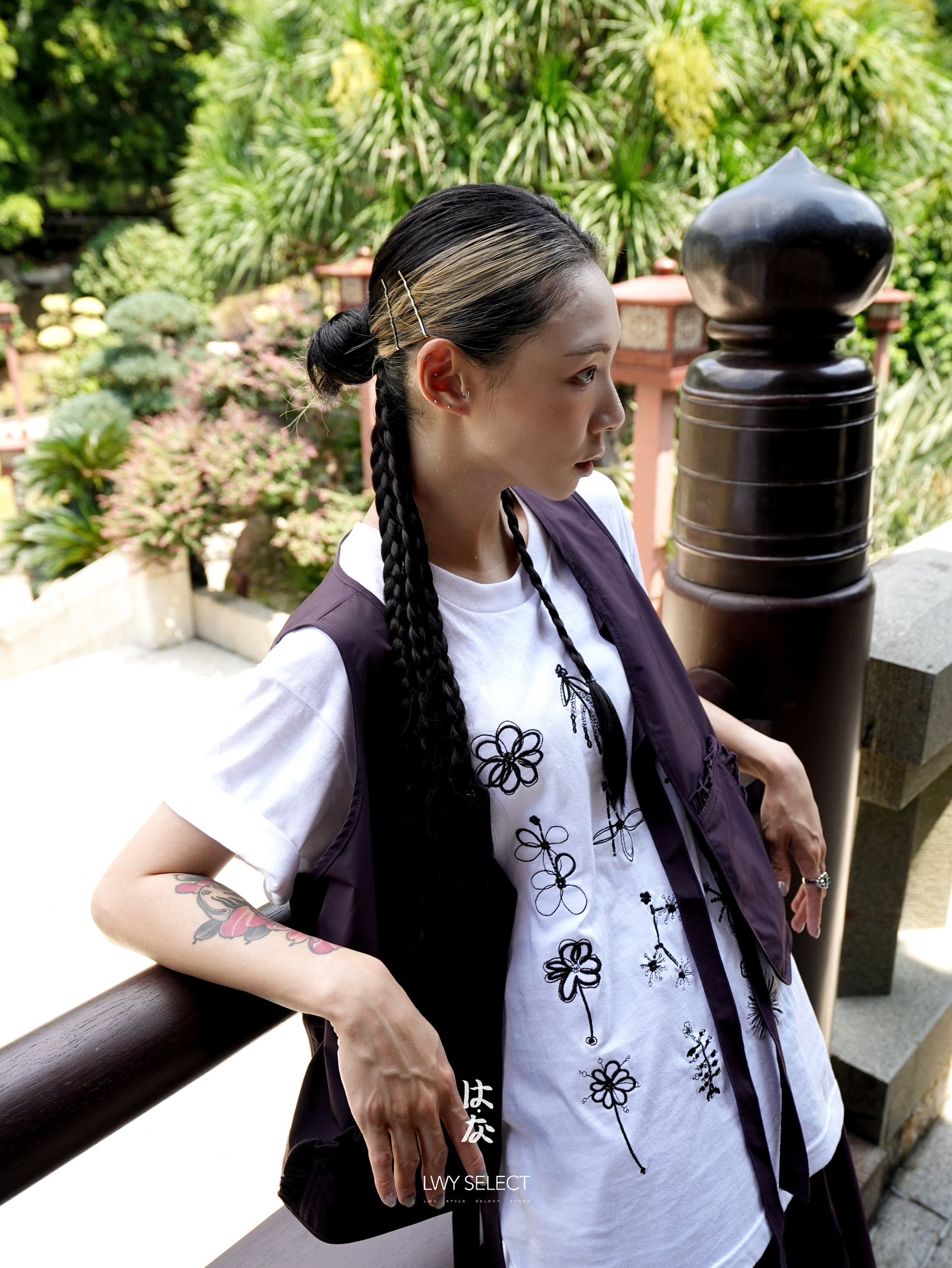 No.202532 flowers tee (unisex)-2025 August Collection