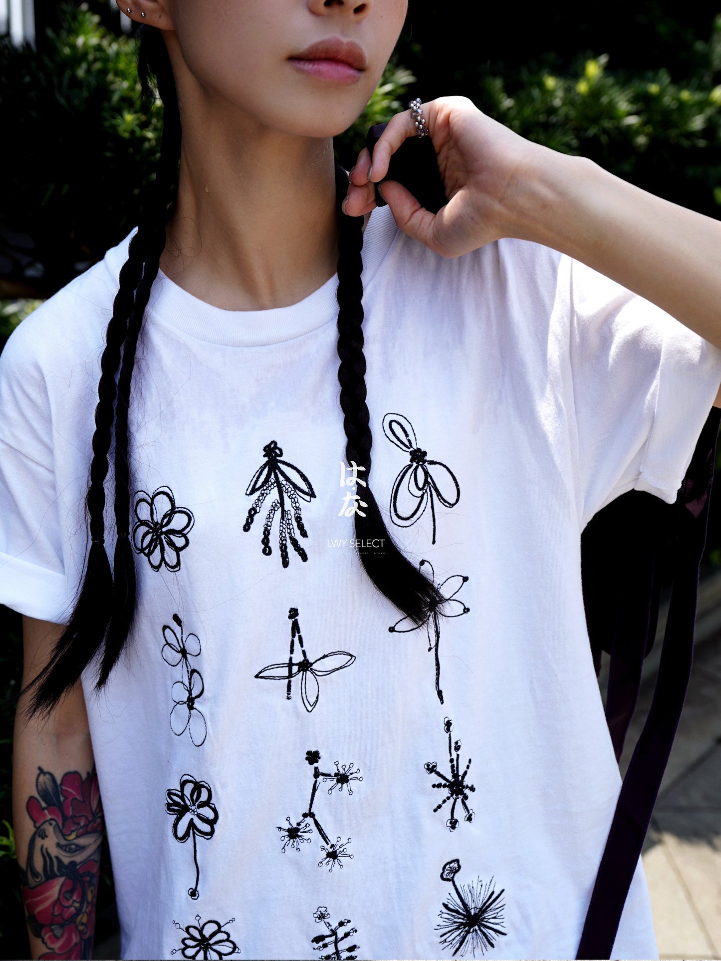 No.202532 flowers tee (unisex)-2025 August Collection