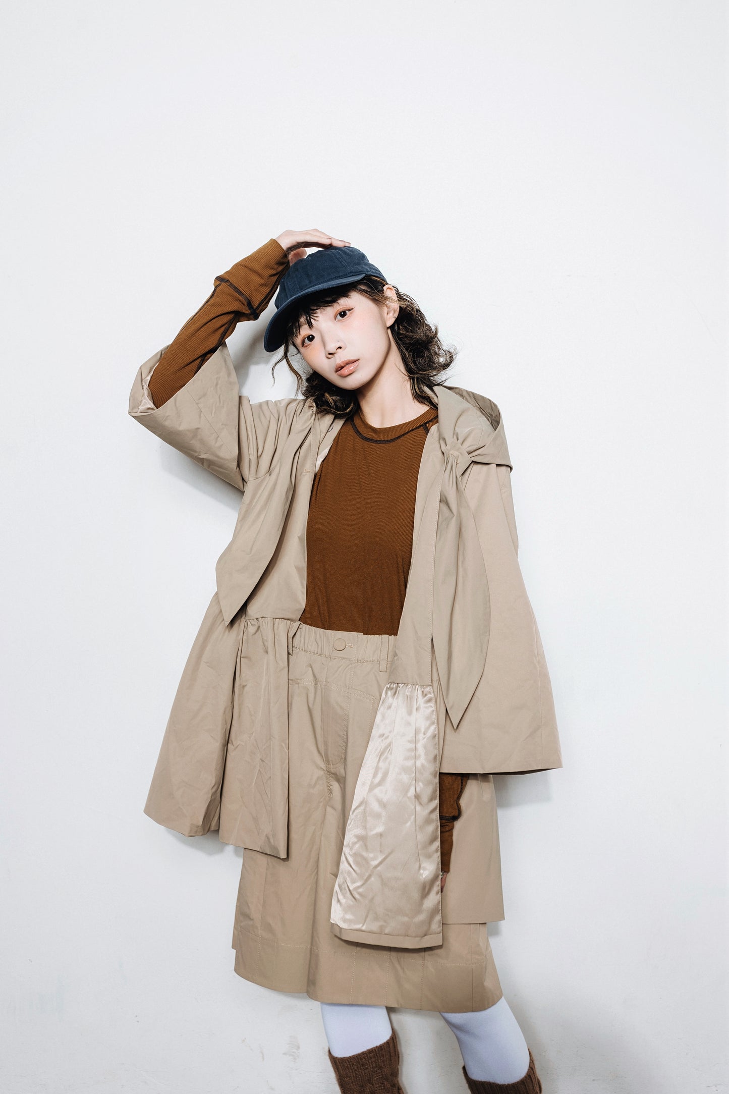 No.202502 Waterproof suit shorts (unisex)(beige)- 2025 February Collection