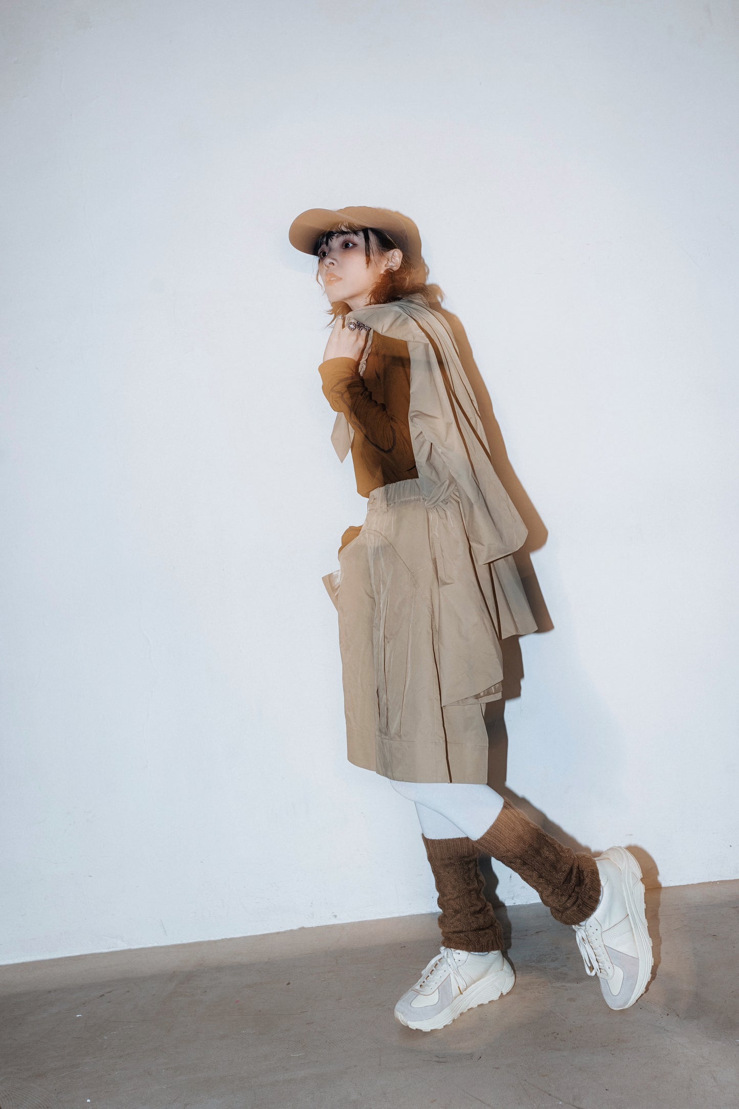 No.202502 Waterproof suit shorts (unisex)(beige)- 2025 February Collection