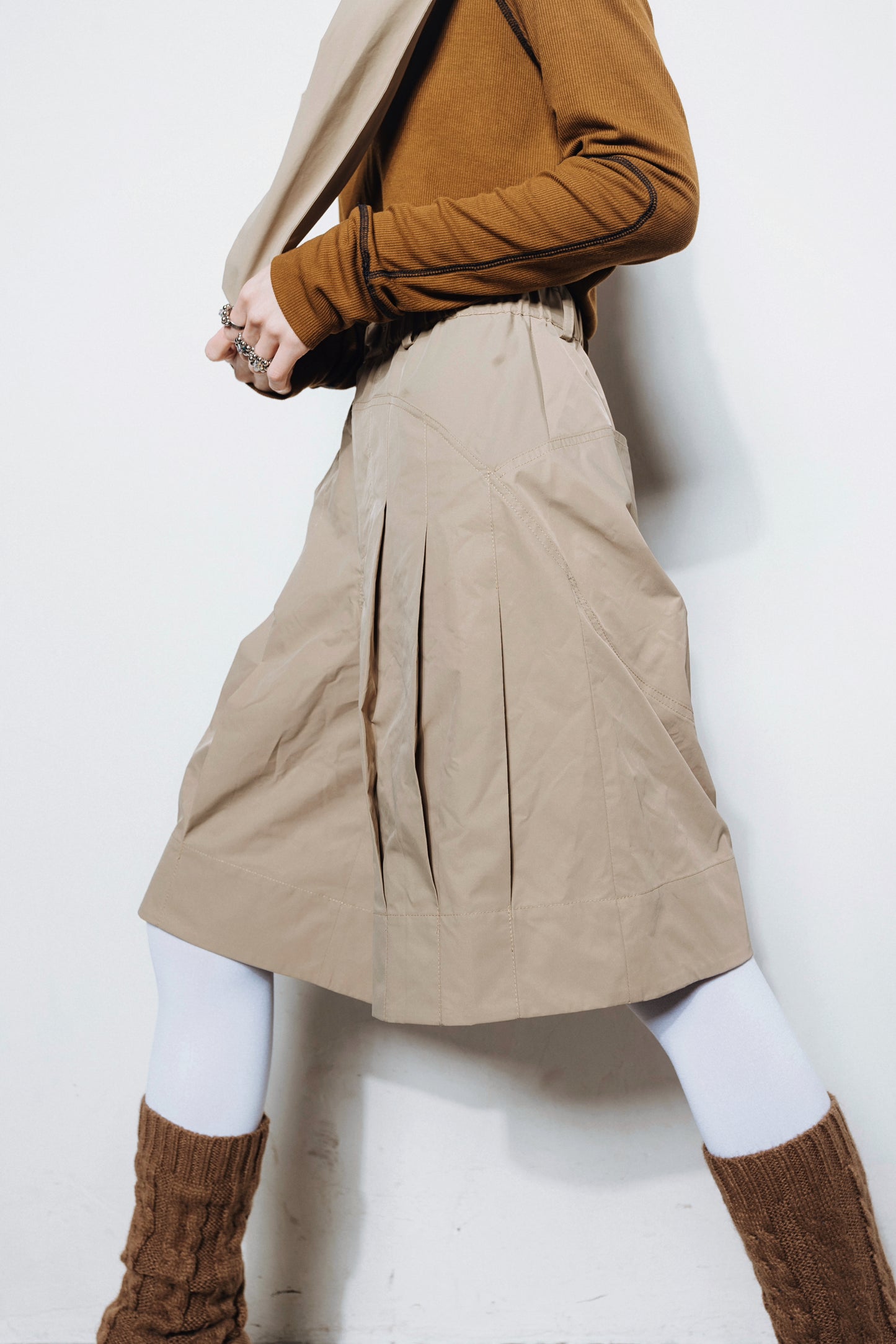 No.202502 Waterproof suit shorts (unisex)(beige)- 2025 February Collection
