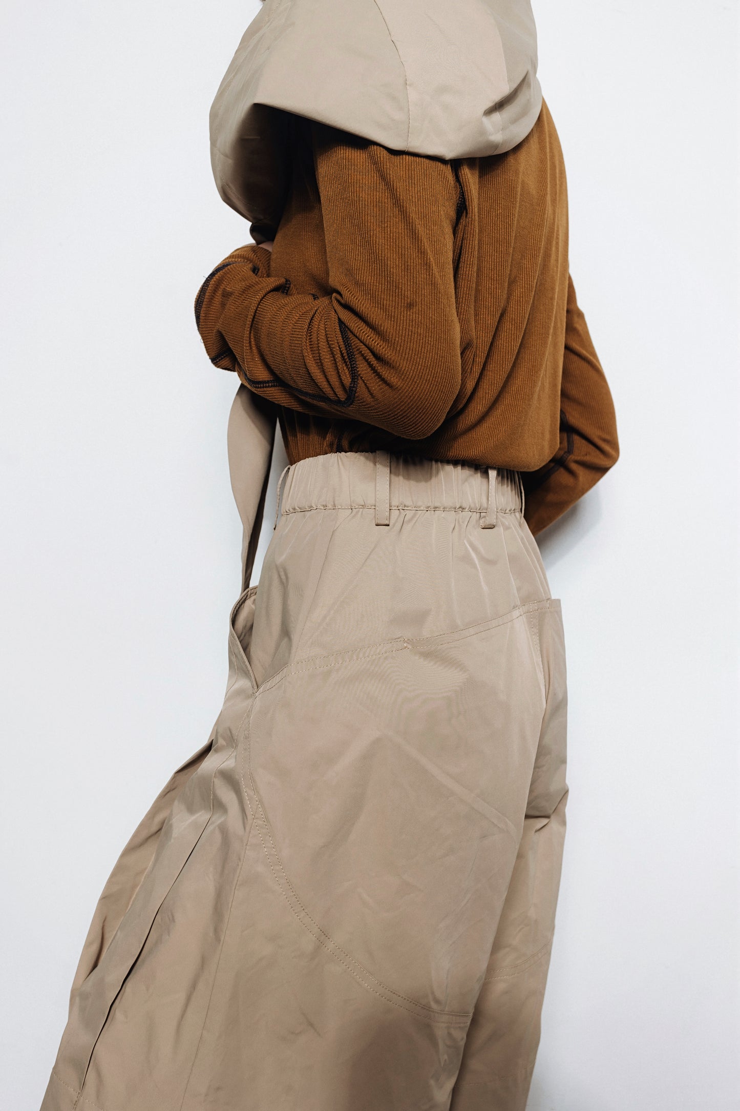 No.202502 Waterproof suit shorts (unisex)(beige)- 2025 February Collection