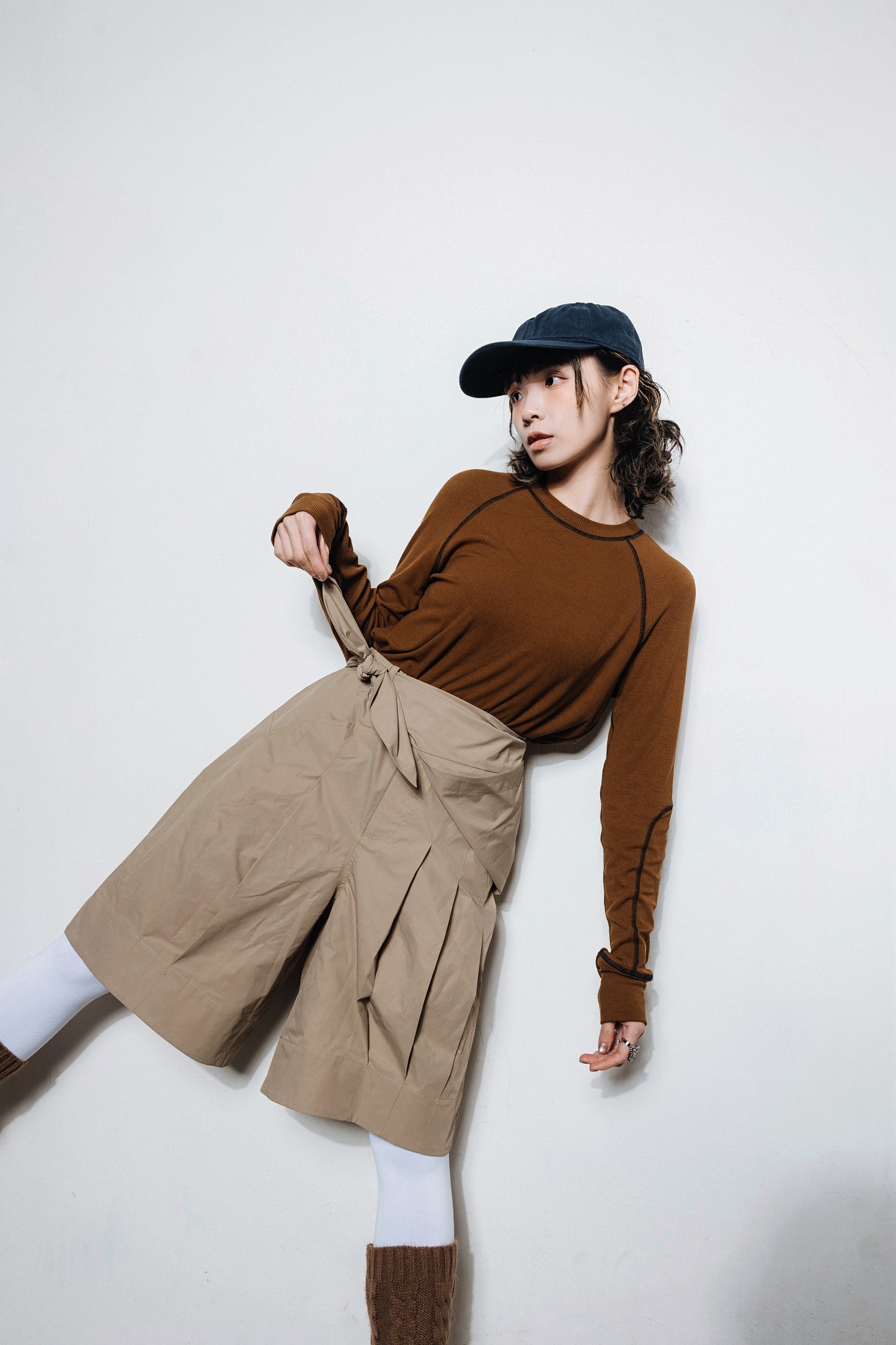 No.202502 Waterproof suit shorts (unisex)(beige)- 2025 February Collection