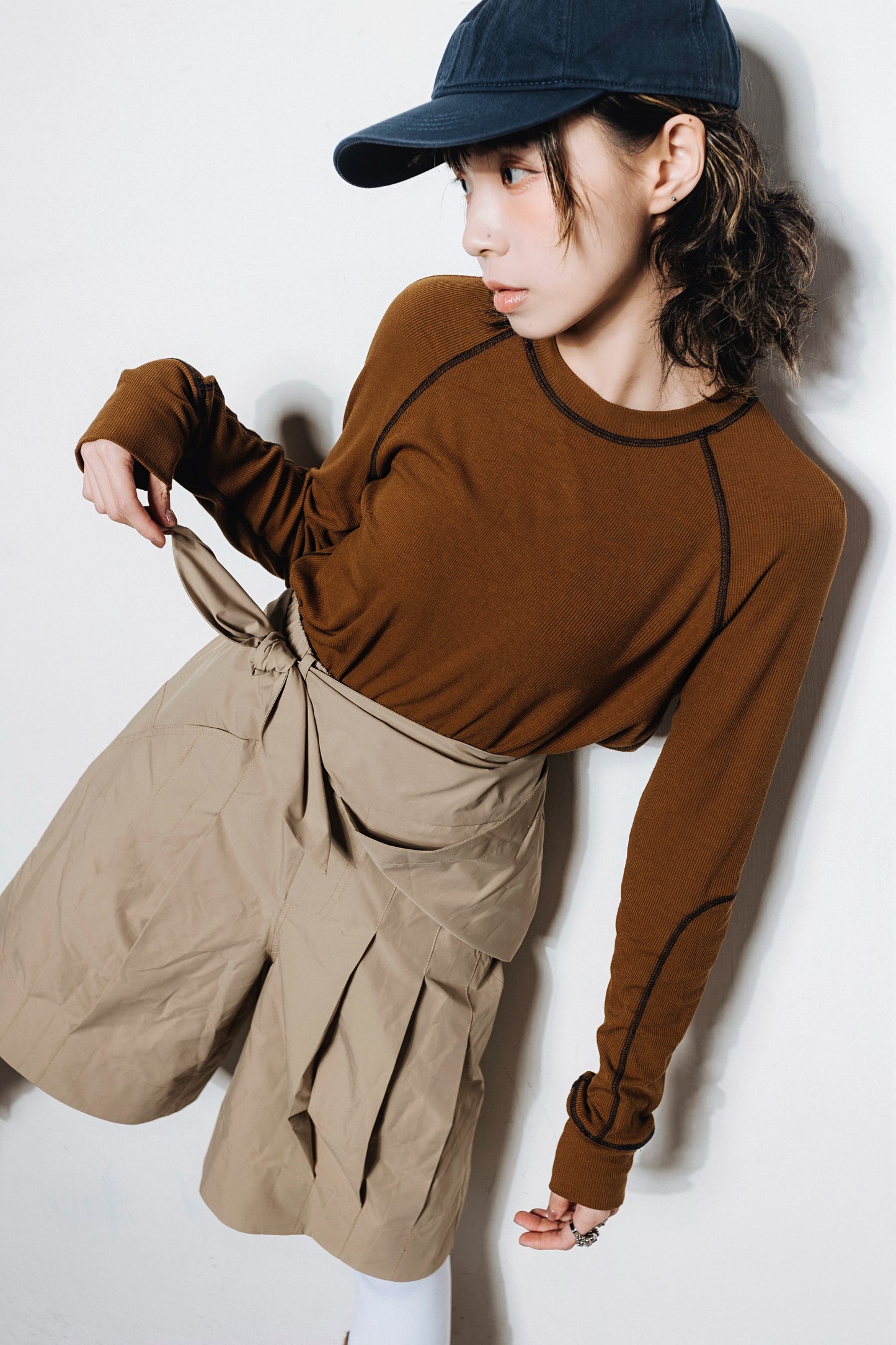No.202502 Waterproof suit shorts (unisex)(beige)- 2025 February Collection