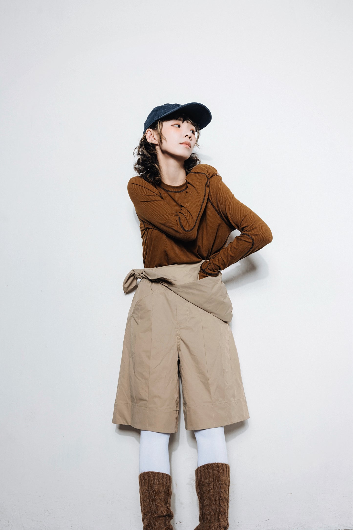No.202502 Waterproof suit shorts (unisex)(beige)- 2025 February Collection