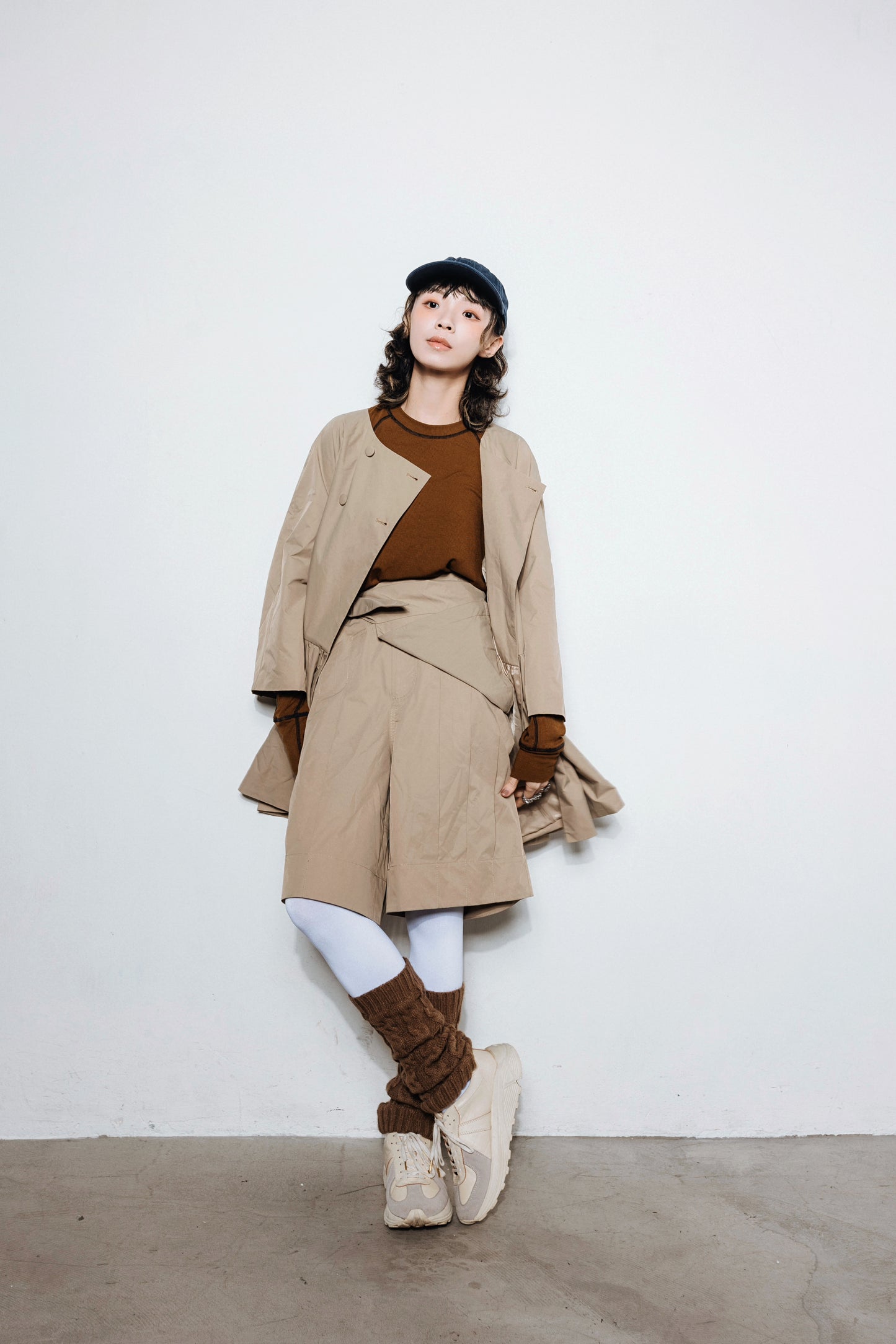 No.202502 Waterproof suit shorts (unisex)(beige)- 2025 February Collection