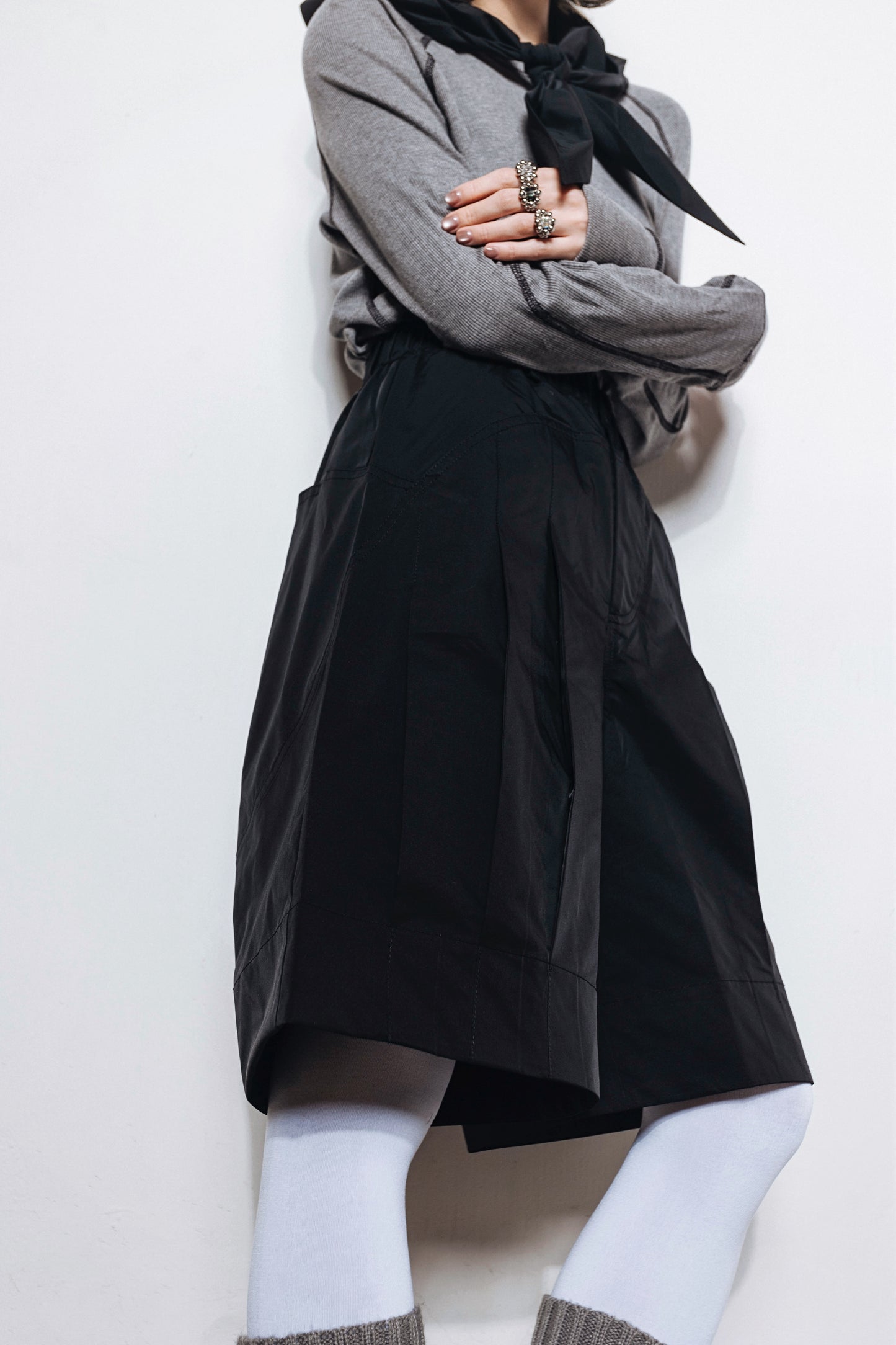 No.202504 Waterproof suit shorts (unisex)(black)- 2025 February Collection