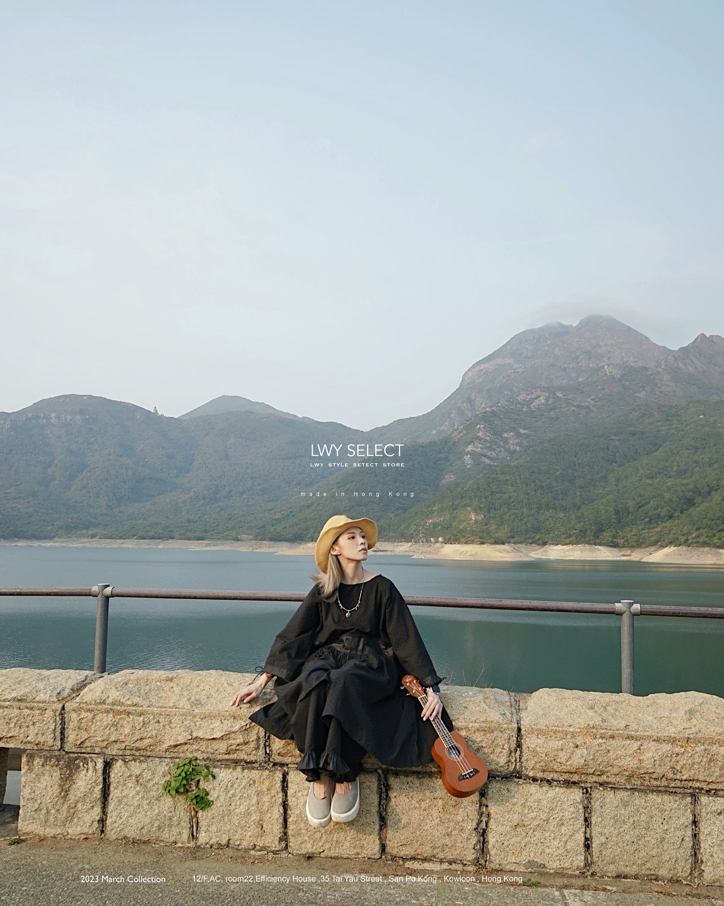 2023 March collection - black dot dot rope long top