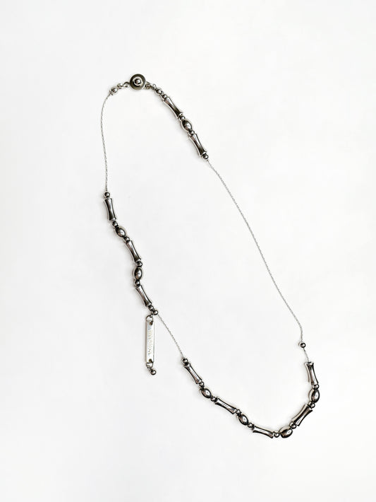 No.202523 stain steel bamboo beads neaklace