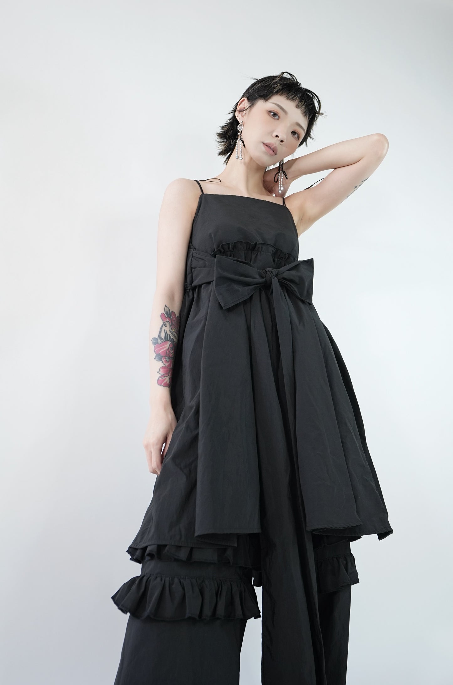 No.202417 black love yourself vest dress - 2024 June Collection