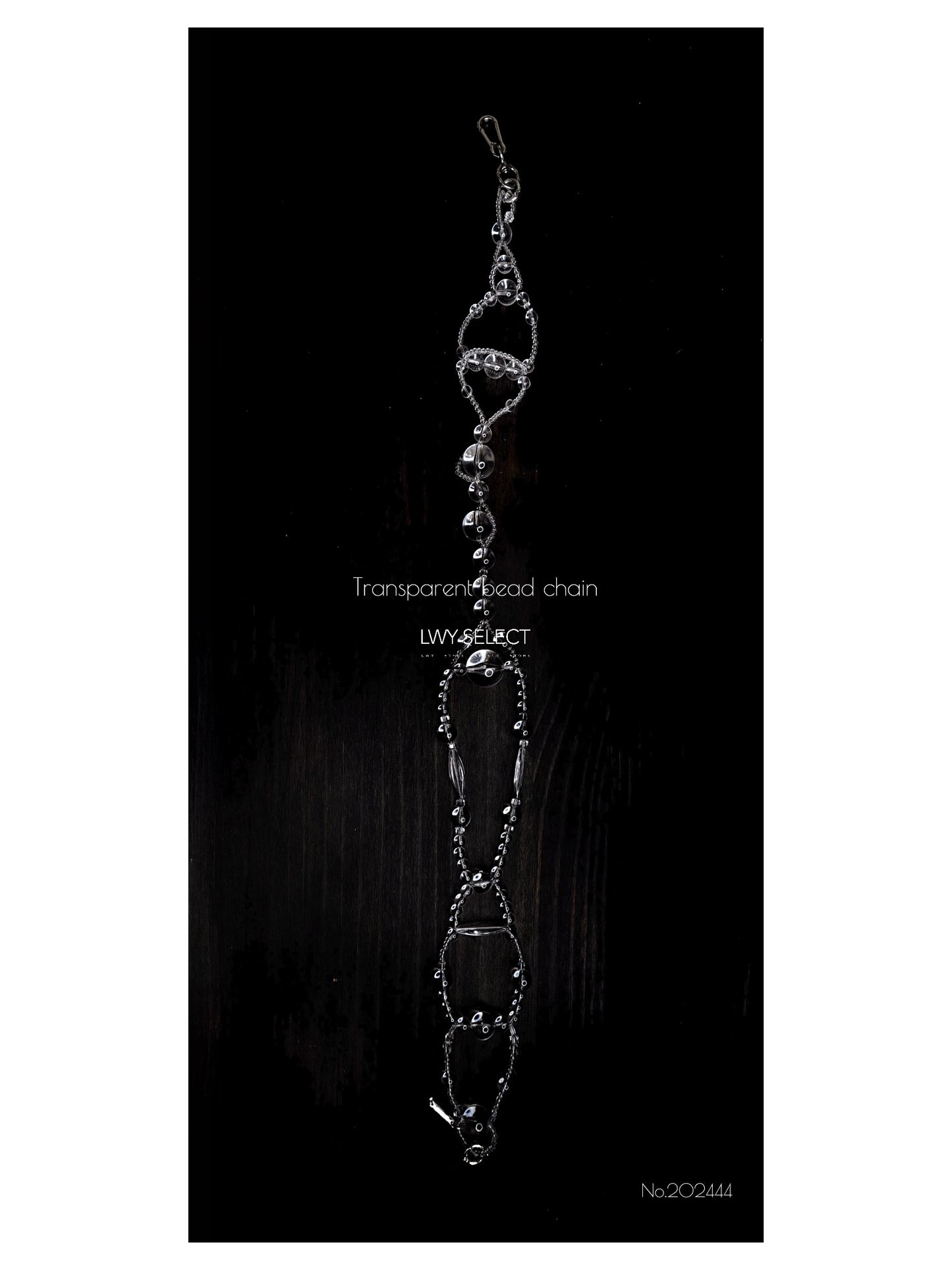 No.202444 Transparent bead chain (83cm)