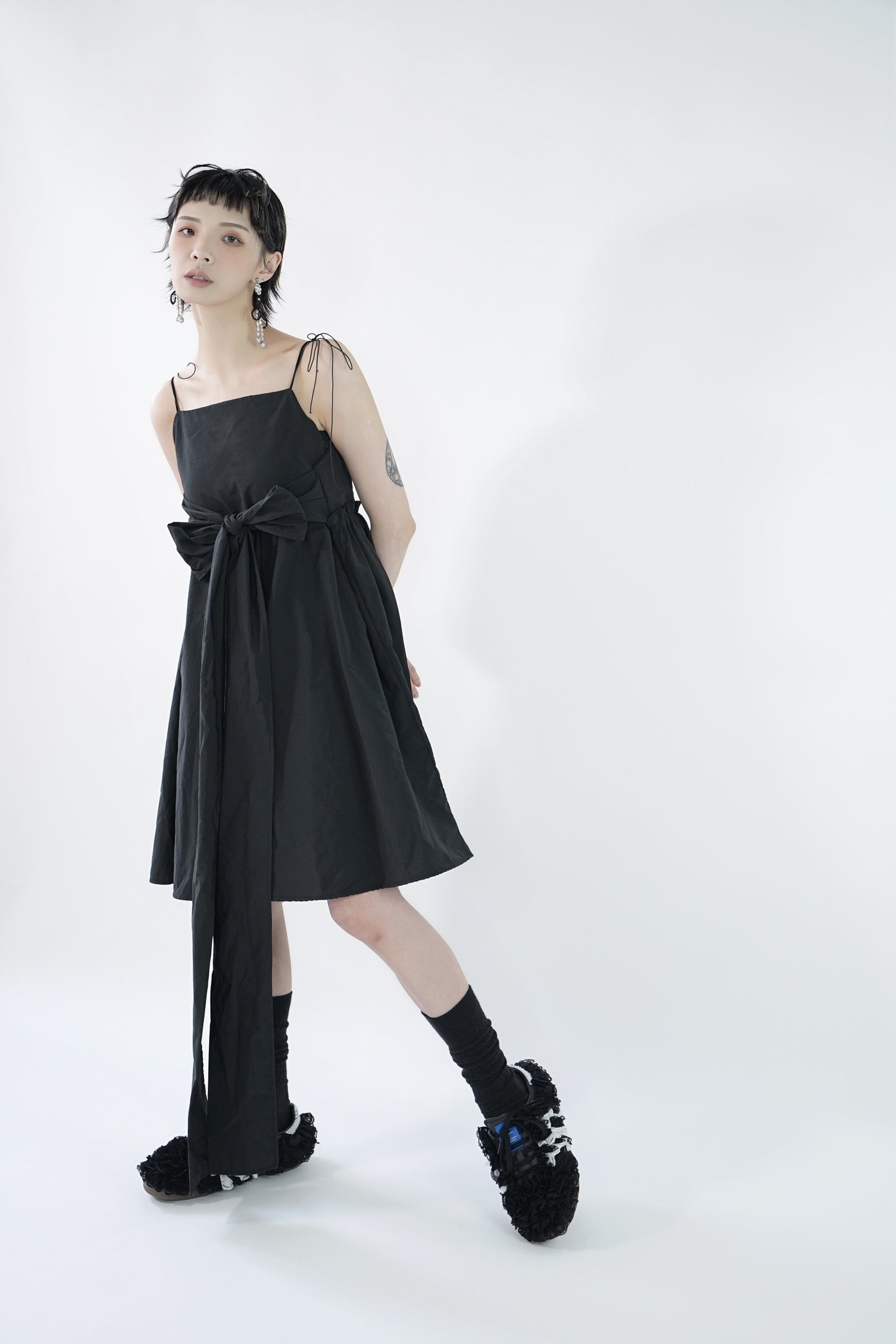 No.202417 black love yourself vest dress - 2024 June Collection