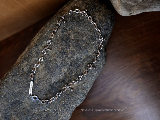 No.202533  stain steel basic necklace